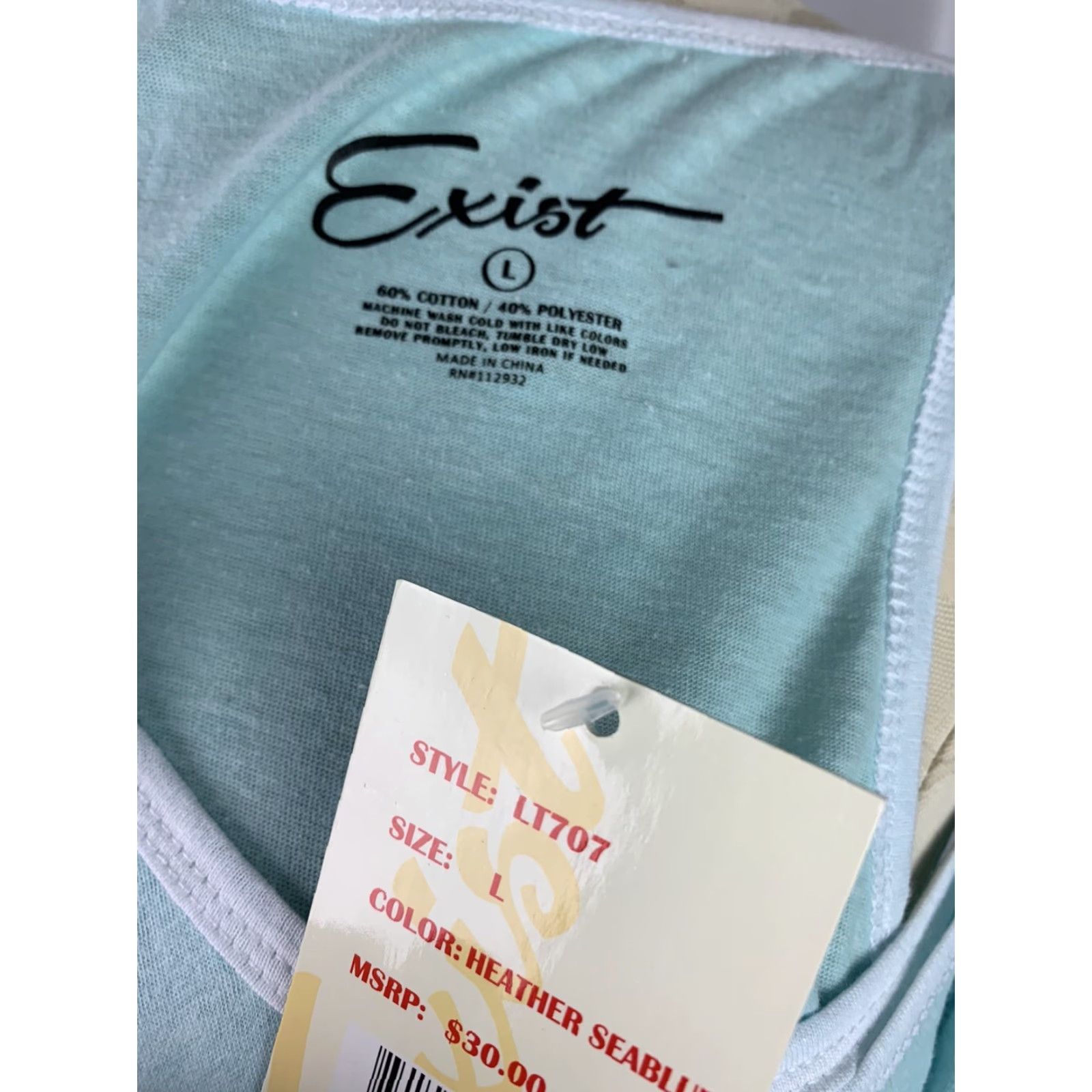 Vintage Exist Women's Tank Large Seablue Aqua Ocean City NJ Atlantic Coast New Size L / US 10 / IT 46 - 7 Thumbnail