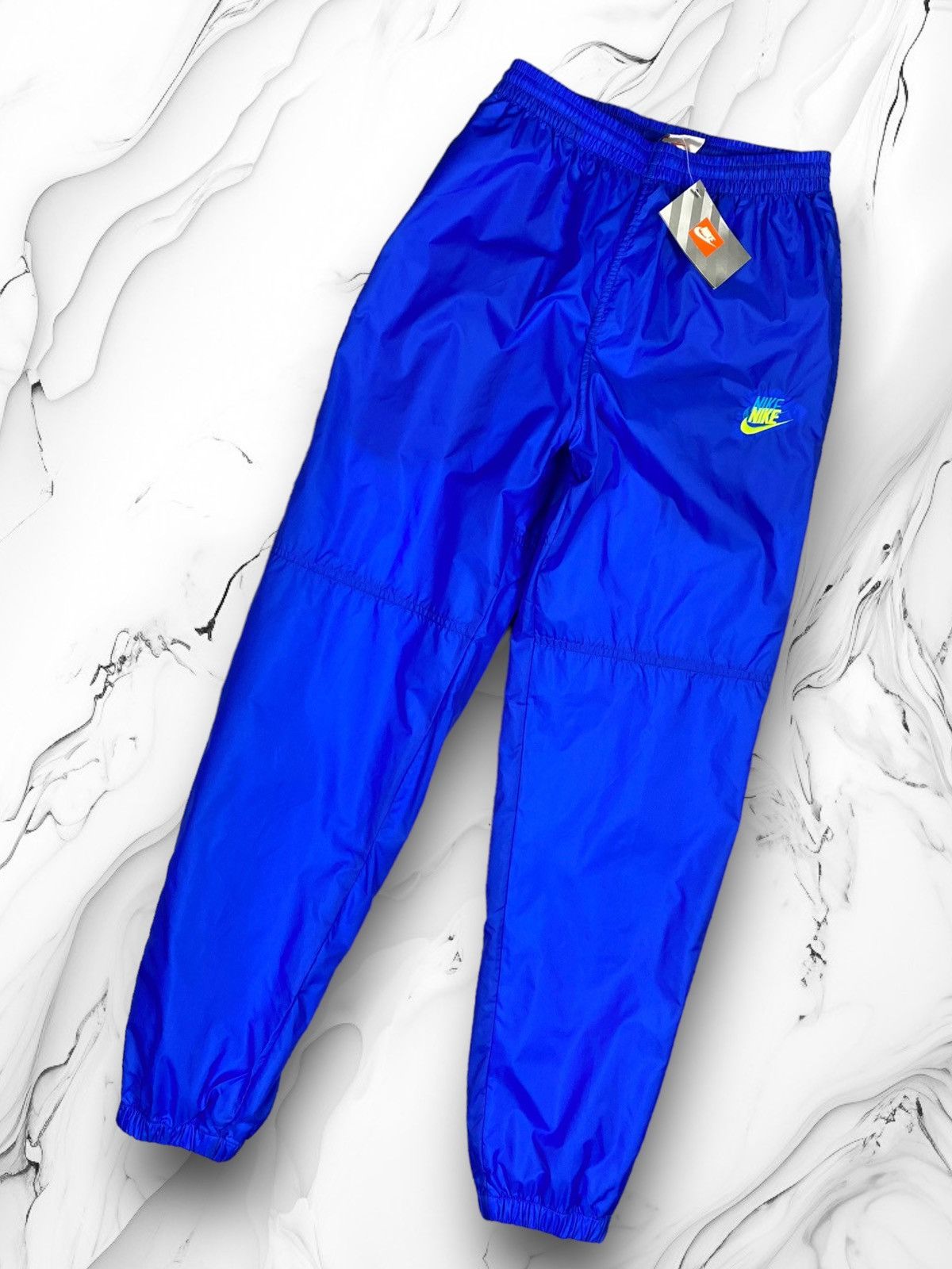 Nike DEADSTOCK Vintage 80s Nike Nylon Double Swoosh Drill Pants Size US 30 / EU 46 - 1 Thumbnail