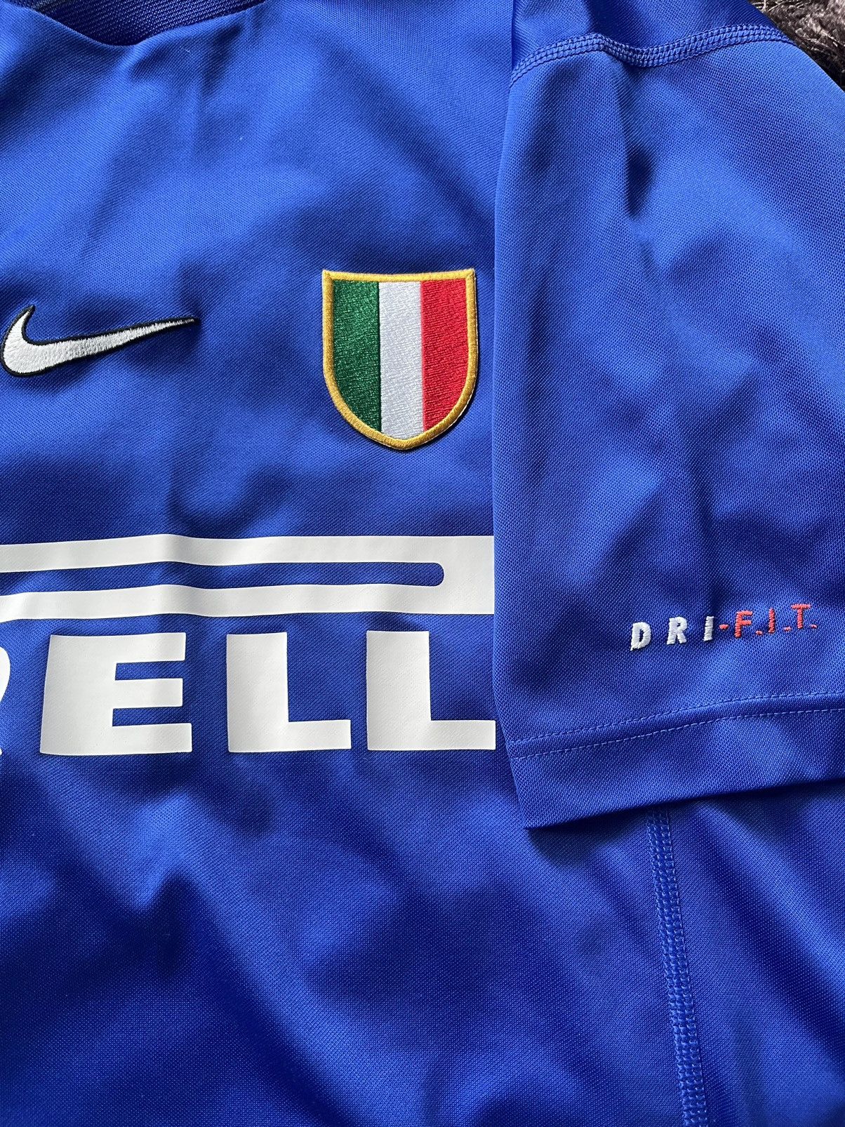 Nike × Vintage Nike Inter 2000/01 matchworn player issue training shirt Size US L / EU 52-54 / 3 - 5 Thumbnail