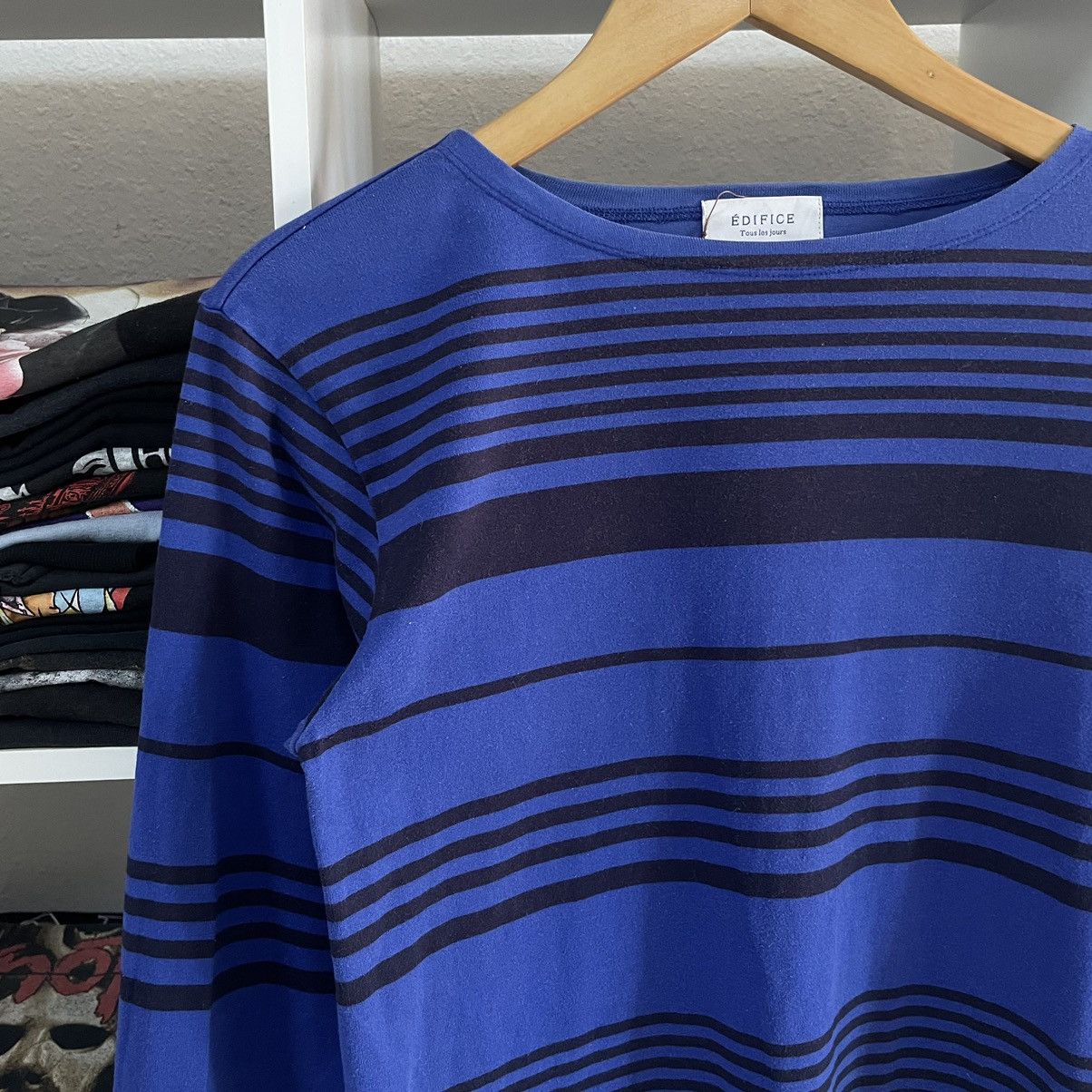 Vetements 🇯🇵 EDIFICE Vetements Pour Homme Women Stripe Blue Longsleeve Size US S / EU 44-46 / 1 - 3 Thumbnail