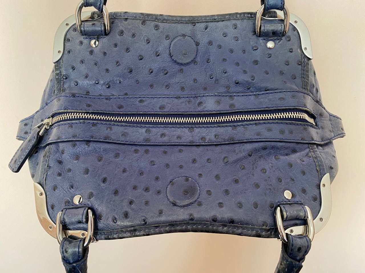 Etienne Aigner Etienne Aigner Shoulder Bags Blue ostrich leather Size ONE SIZE - 7 Thumbnail