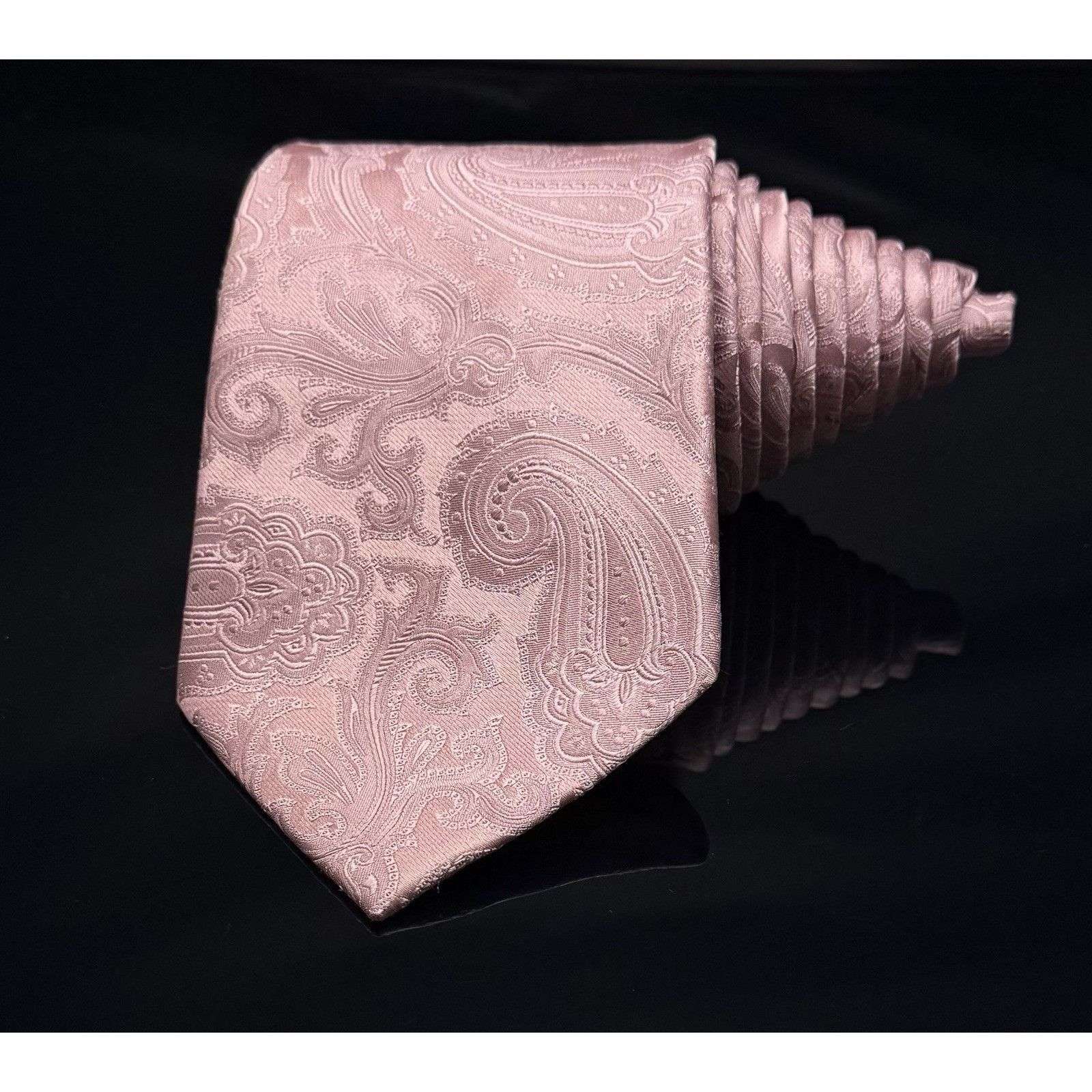Donald Trump Donald J Trump Signature collection Tie pink Paisley 58.5" Size ONE SIZE - 2 Thumbnail