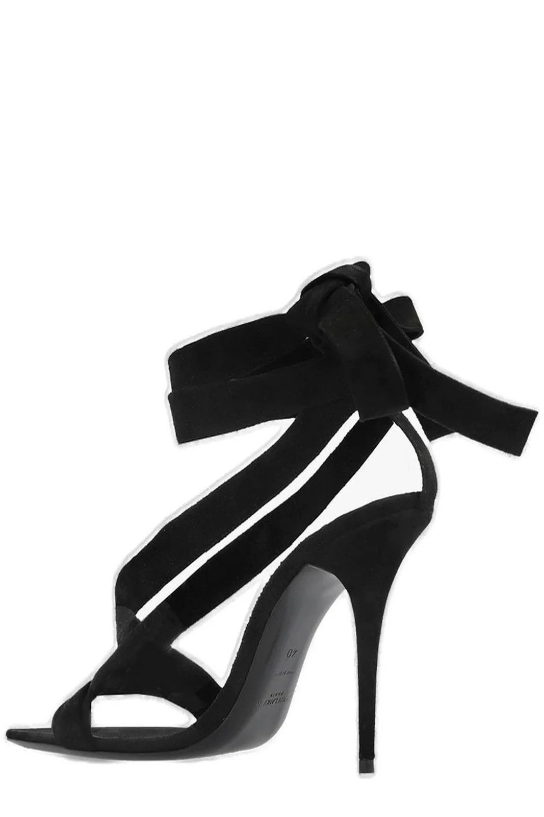 Saint Laurent Paris o1bcso1str1024 Deva Sandals in Black Size US 7 / IT 37 - 3 Thumbnail