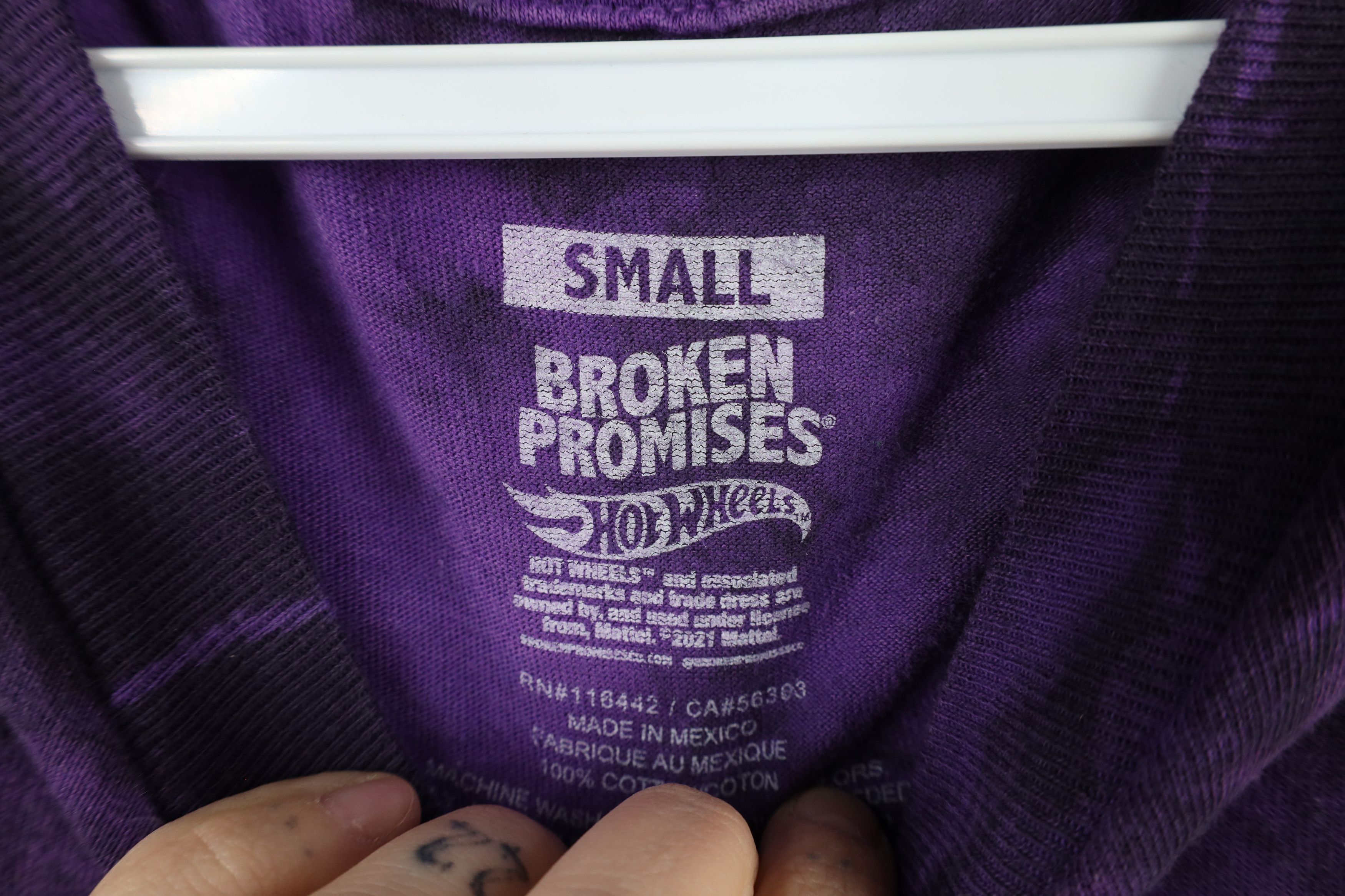 Vintage Broken Promises x Hot Wheels Spell Out Skeleton Fire T-Shirt Size US S / EU 44-46 / 1 - 7 Thumbnail