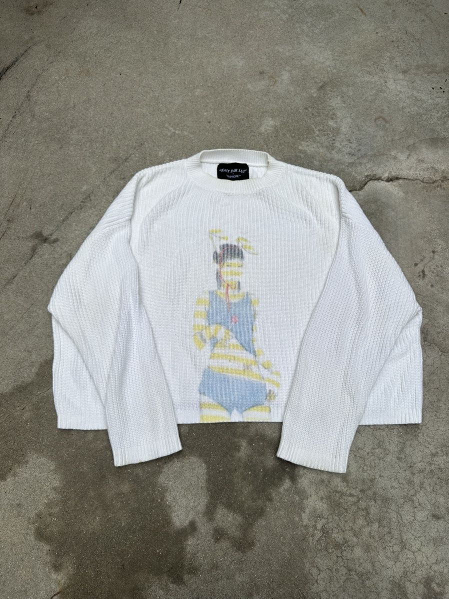 Japanese Brand Fait Par Lui x Indigou knit sweater Size US S / EU 44-46 / 1 - 1 Thumbnail