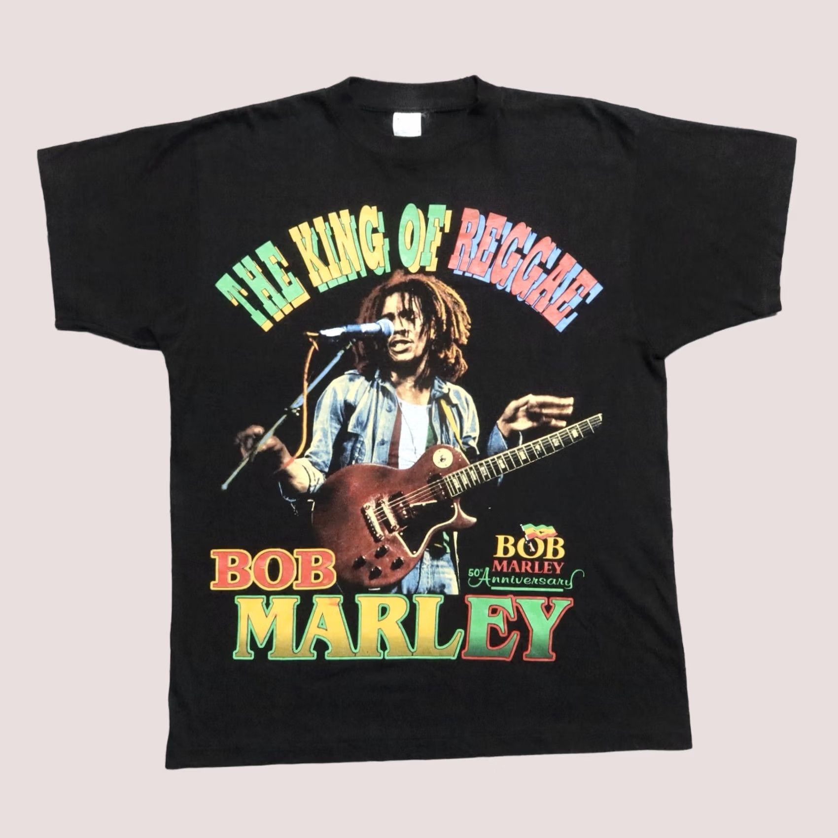 Vintage VINTAGE Bob Marley King of Reggae Rap Tee Shirt Songs of Freedom Single Stitch Shirt Adult L Black Mens Size US L / EU 52-54 / 3 - 1 Thumbnail