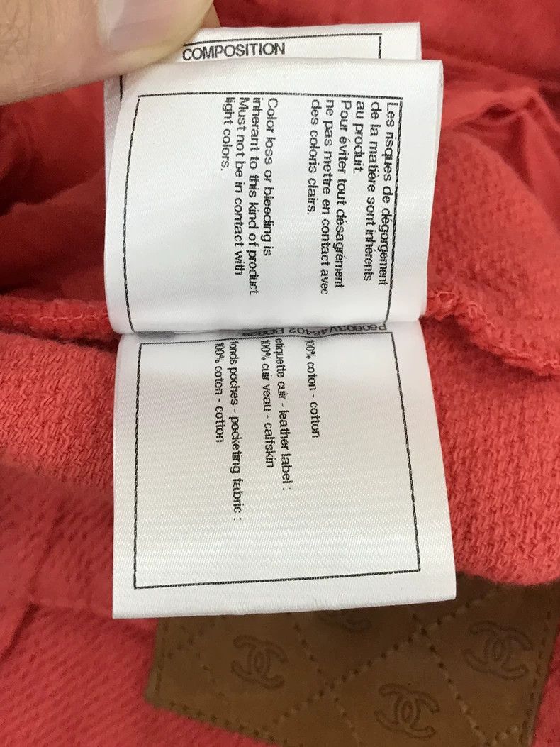 Chanel chanel Red double C made old washed shorts Size 42" / US 20 - 7 Thumbnail