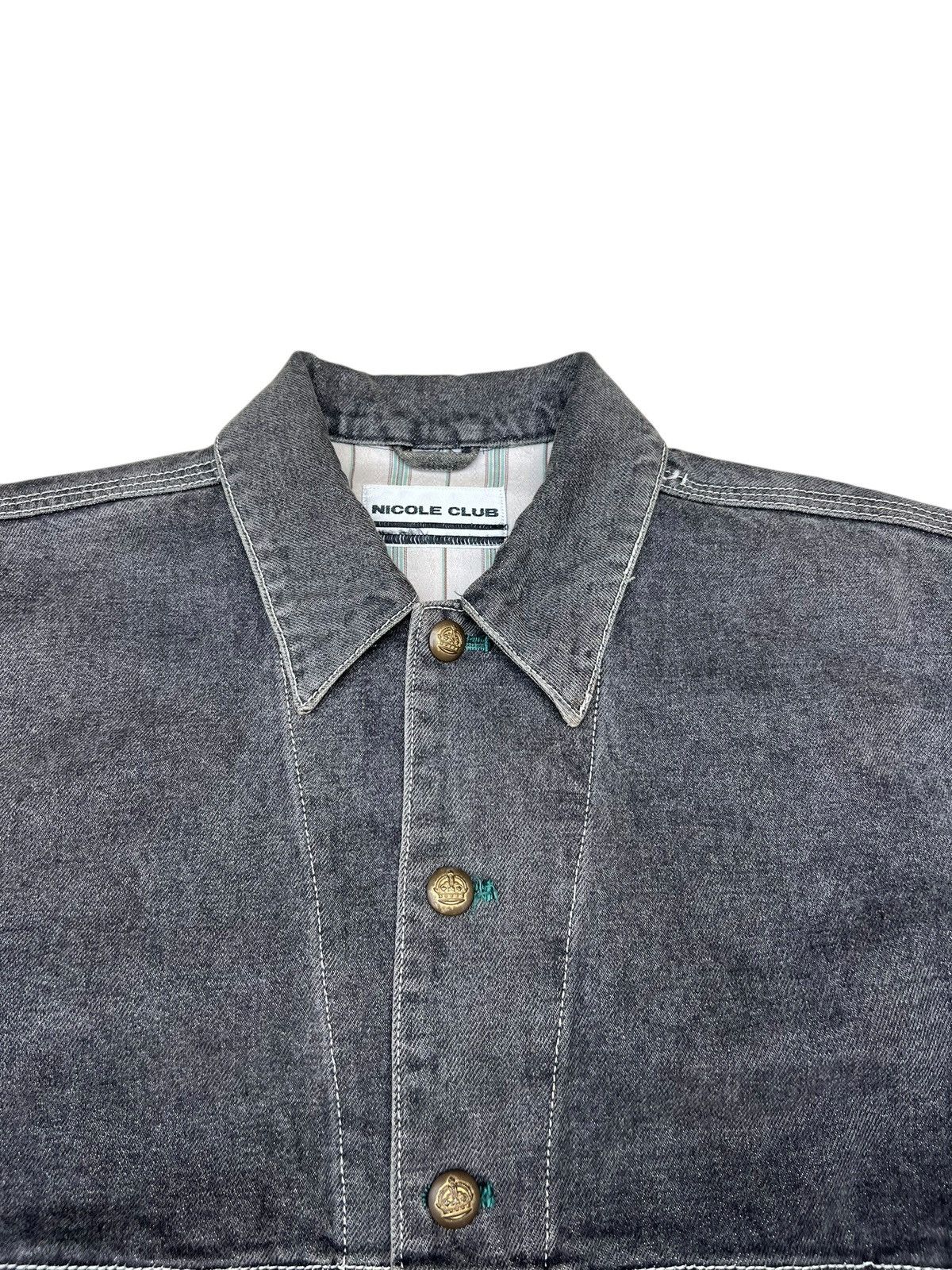Nicole Club Archive 90s Nicole Club Japan Denim Trucker Jacket Size US M / EU 48-50 / 2 - 4 Thumbnail