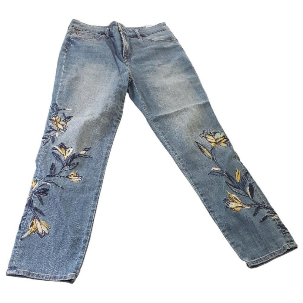 Chicos CT1498 Chico's So Slimming Girlfriend Slim Leg Ankle Jean Size 32" / US 10 / IT 46 - 1 Thumbnail