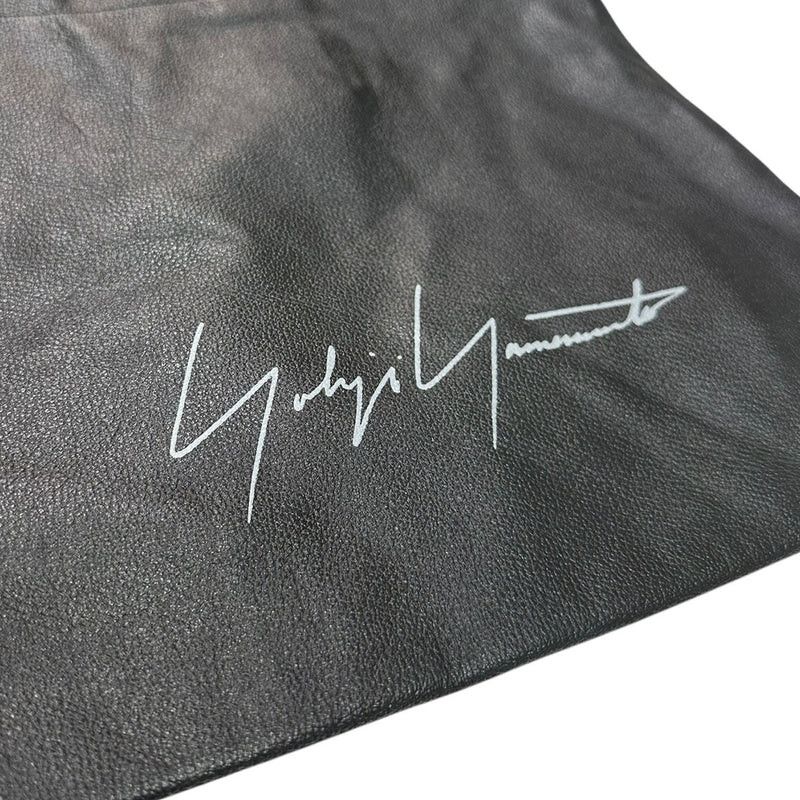Yohji Yamamoto YOHJI YAMAMOTO SIGNATURE LOGO PRINT LEATHER TOTE BAG Size ONE SIZE - 3 Thumbnail