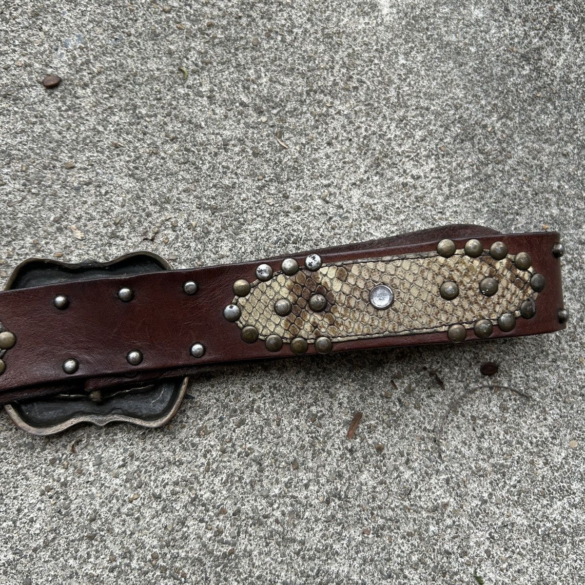 Vintage Vintage studded leather belt (Kapital Style) Size ONE SIZE - 8 Thumbnail