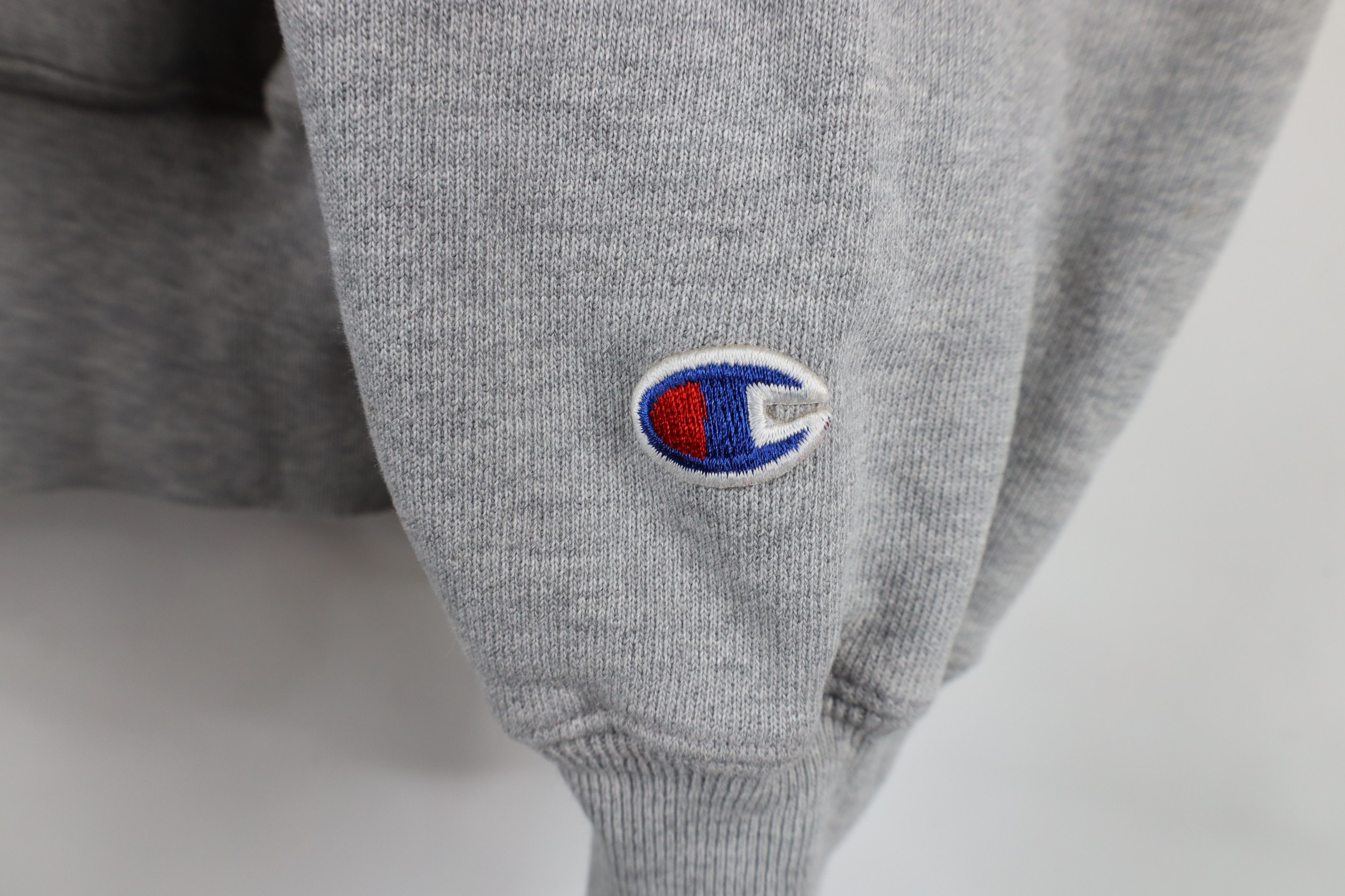 Champion × Vintage Vintage 90s Champion Reverse Weave Hoodie Sweatshirt Gray Size US S / EU 44-46 / 1 - 4 Thumbnail