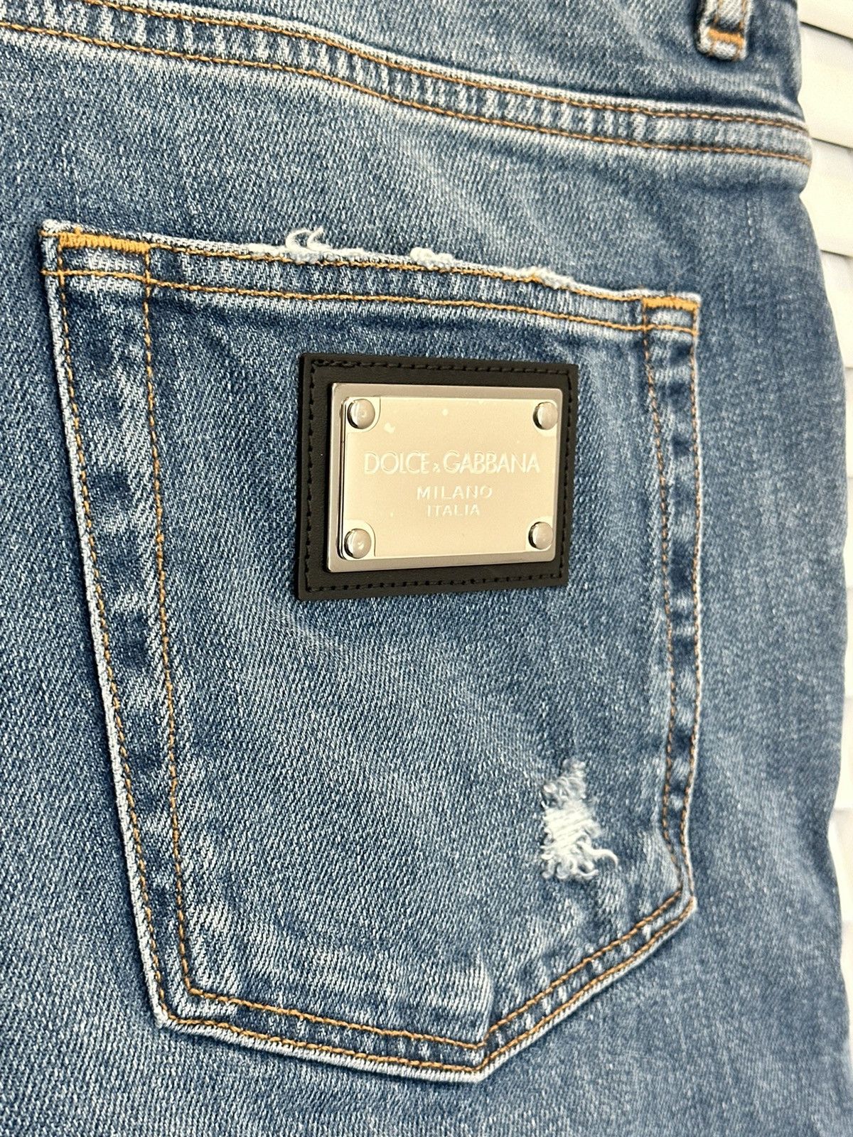 Dolce & Gabbana Dolce & Gabbana Men’s Blue Jeans Slim Fit Size US 44 / EU 60 - 3 Thumbnail
