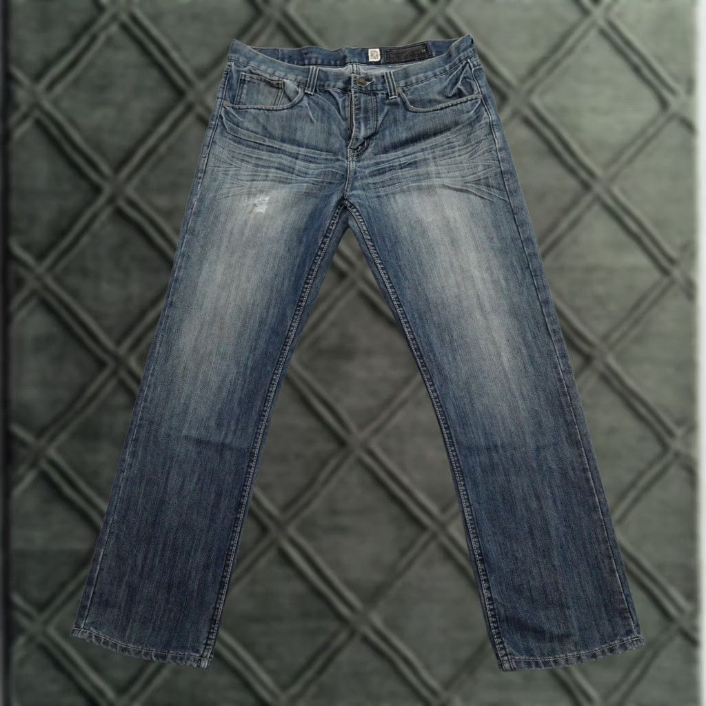 Ecko Unltd. Marc Ecko Jeans Men 34 Regular Fit Cotton Denim Distress Blue Size US 34 / EU 50 - 1 Thumbnail