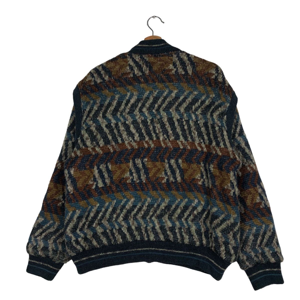 Japanese Brand 🔥Vintage Bomber Cardigan Jacket Japan Coogi Design Size US L / EU 52-54 / 3 - 8 Thumbnail