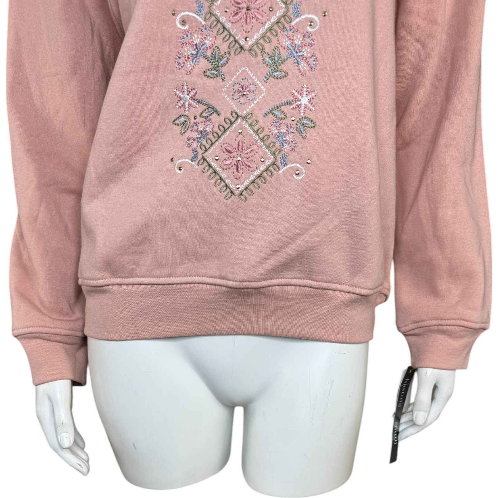Other Hasting & Smith Rosemist Sweatshirt Embroidered Pullover Size M / US 6-8 / IT 42-44 - 6 Thumbnail