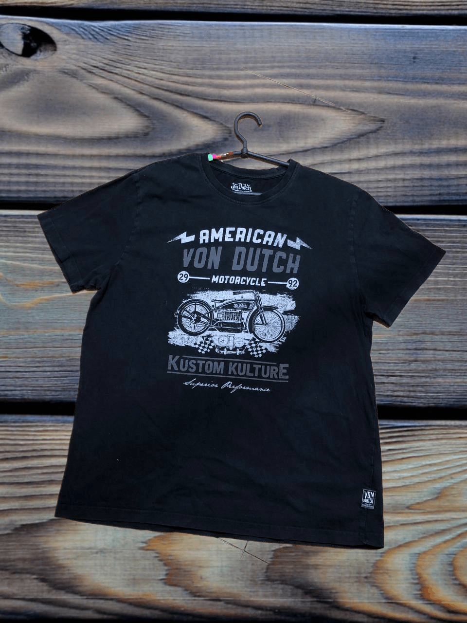 Von Dutch Oversized Cropped Von Dutch Moto Tee Size US XL / EU 56 / 4 - 1 Thumbnail