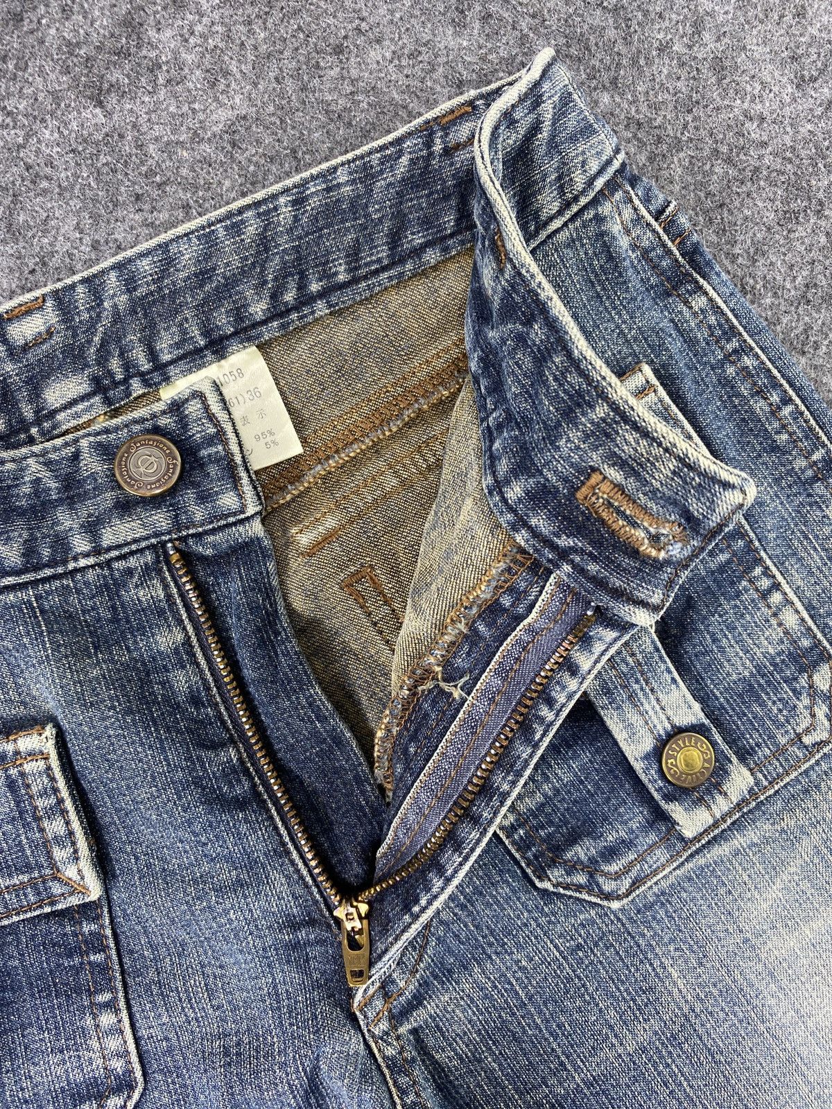 If Six Was Nine Japanese Brand Fanfasione Wash jeans - J1123 Size US 27 - 7 Thumbnail