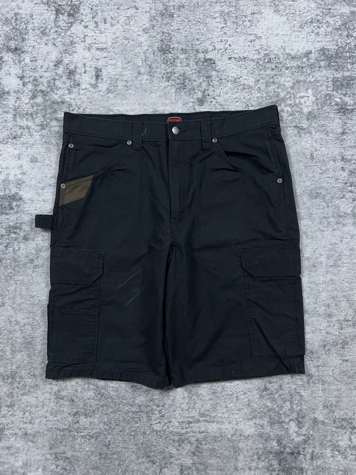 Vintage × Wrangler Y2K Wrangler Carpenter Workwear Shorts 36” Size US 36 / EU 52 - 3 Thumbnail