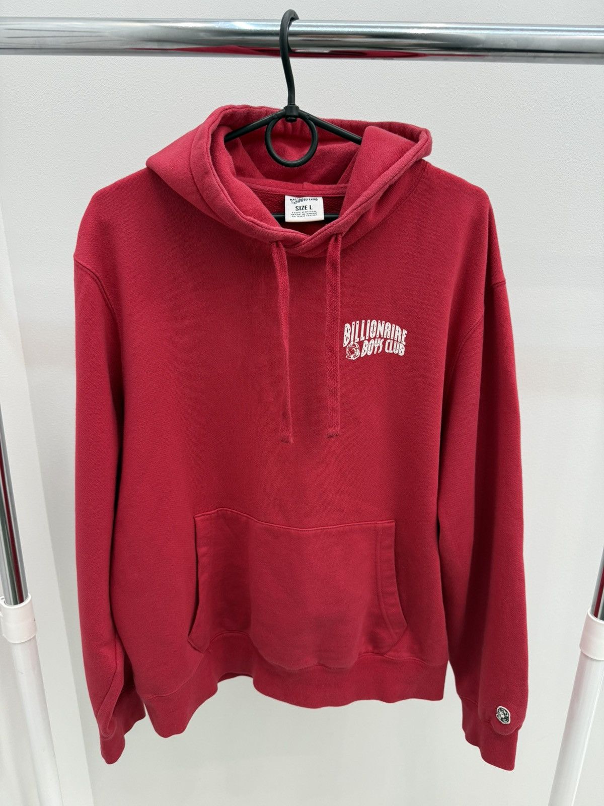 Billionaire Boys Club Billionaire Boys Club Logo Printed Red Hoodie Size US L / EU 52-54 / 3 - 1 Thumbnail
