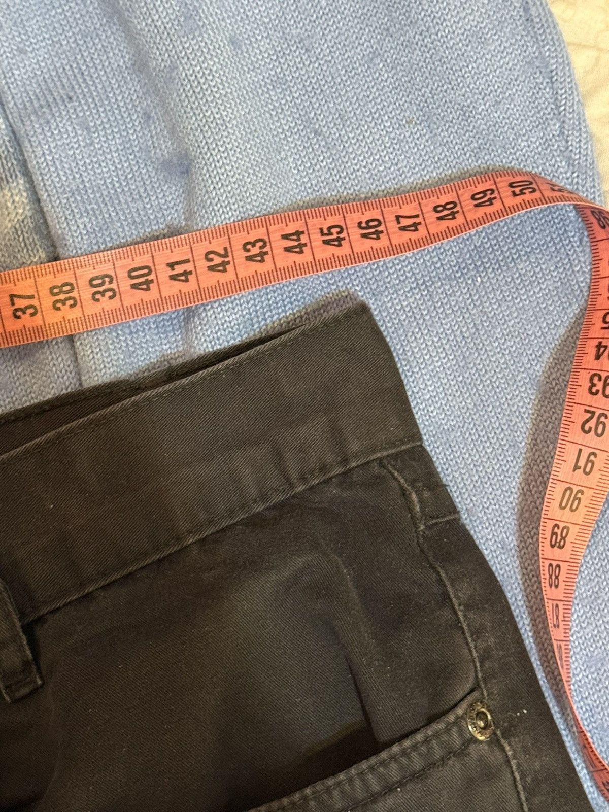 Yves Saint Laurent 36x30 YSL Jeans Black Denim Pants Casual Old Money Size US 36 / EU 52 - 19 Thumbnail