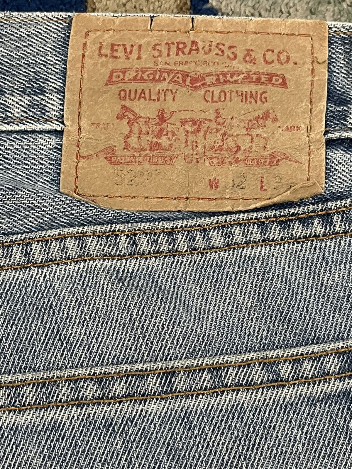 LVC × Levi's × Levi's Vintage Clothing Vintage Levi’s 529 Low Rise Straight Distressed Denim Size US 34 / EU 50 - 14 Thumbnail