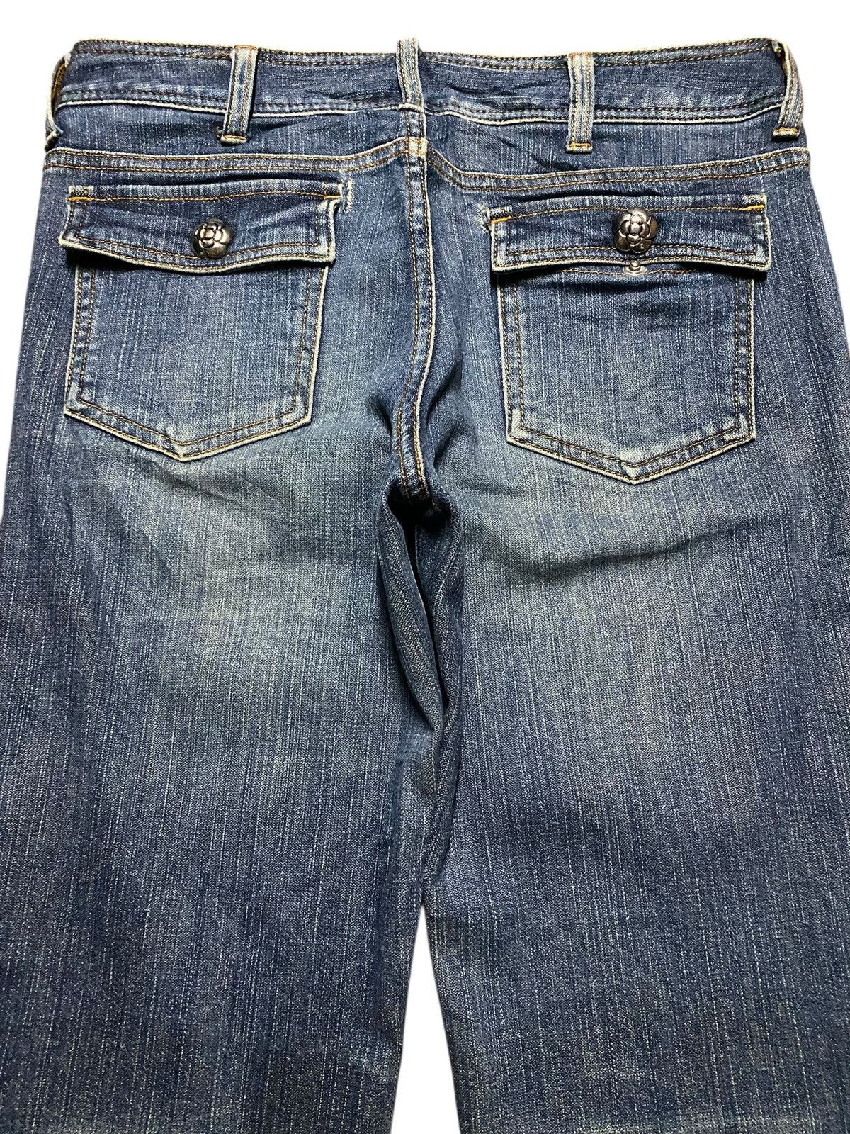 Other Vintage Japan Brand Clathas Flower Button Flare Jeans Size US 30 / EU 46 - 4 Thumbnail