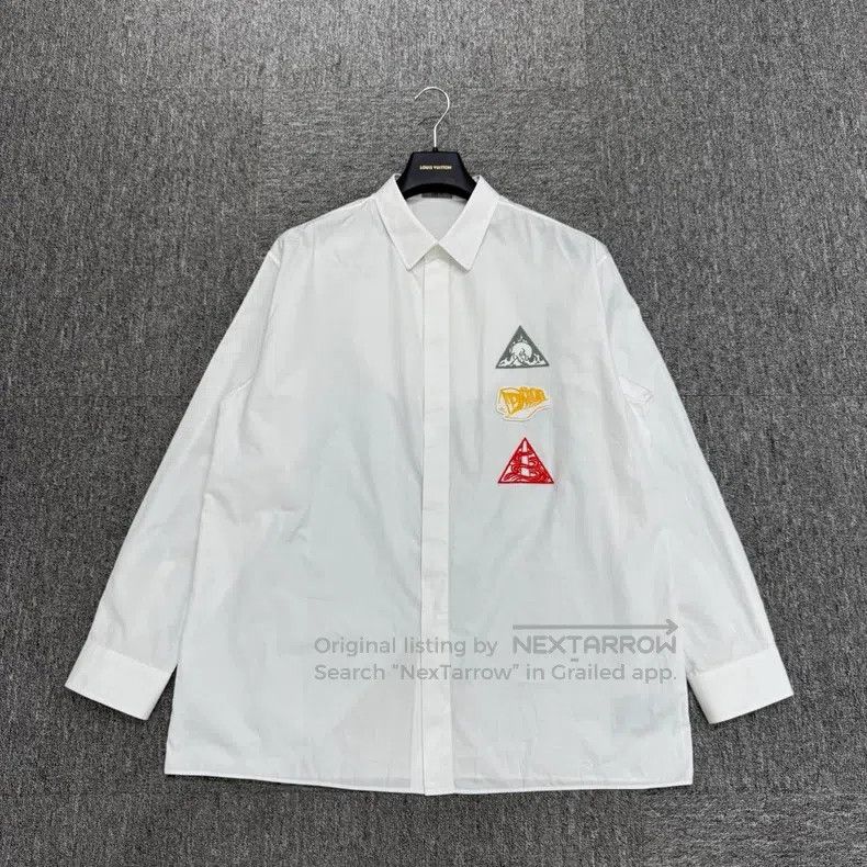 Dior Dior Embroidered badge shirt Size US XXS / EU 40 - 1 Thumbnail