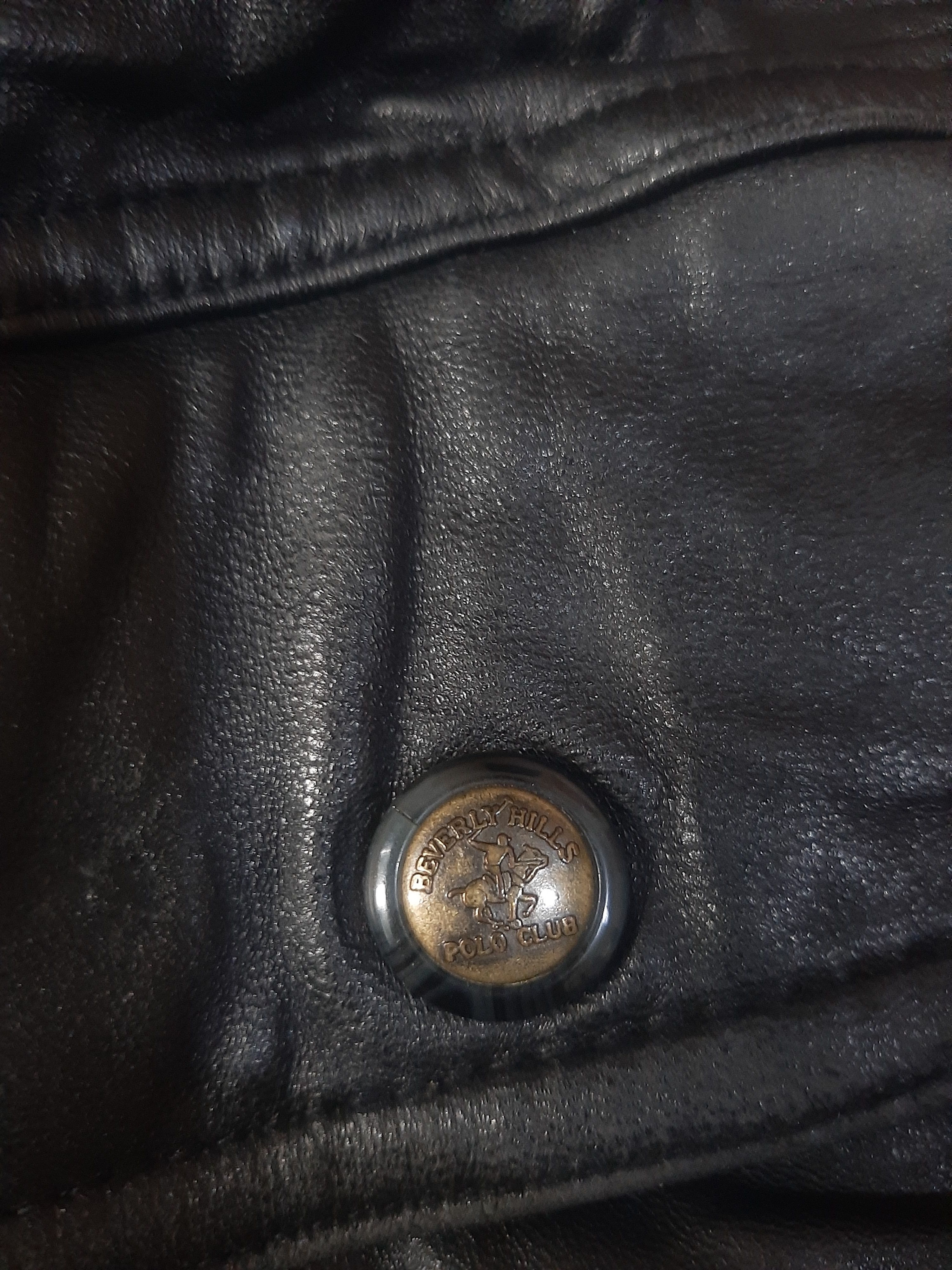 Beverly Hills Polo Club Vintage Polo Club Black Genuine Leather Jacket Size US L / EU 52-54 / 3 - 7 Thumbnail