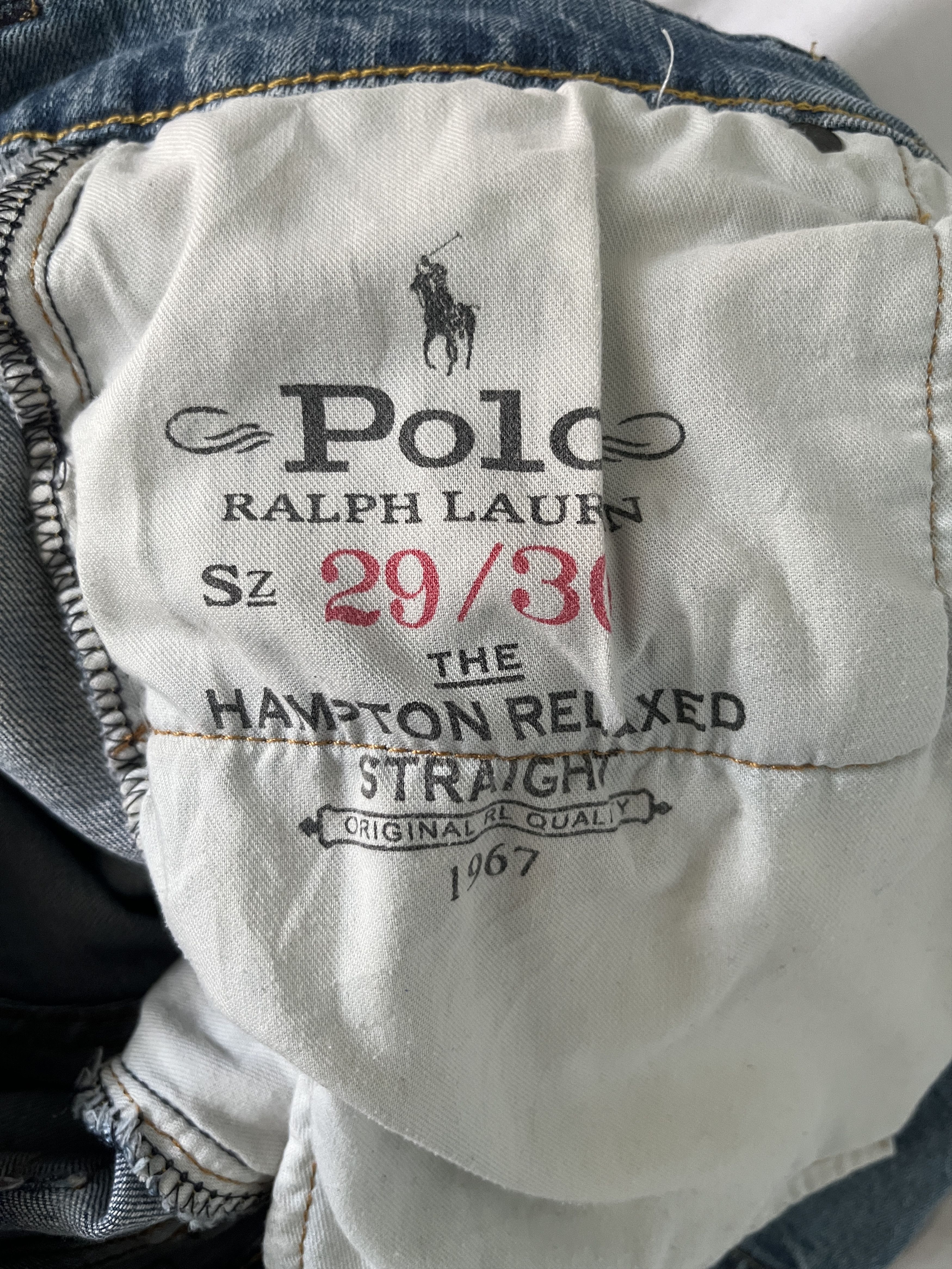 Polo Ralph Lauren Polo Ralph Lauren Hampton Relaxed Straight jeans Size US 29 - 1 Thumbnail