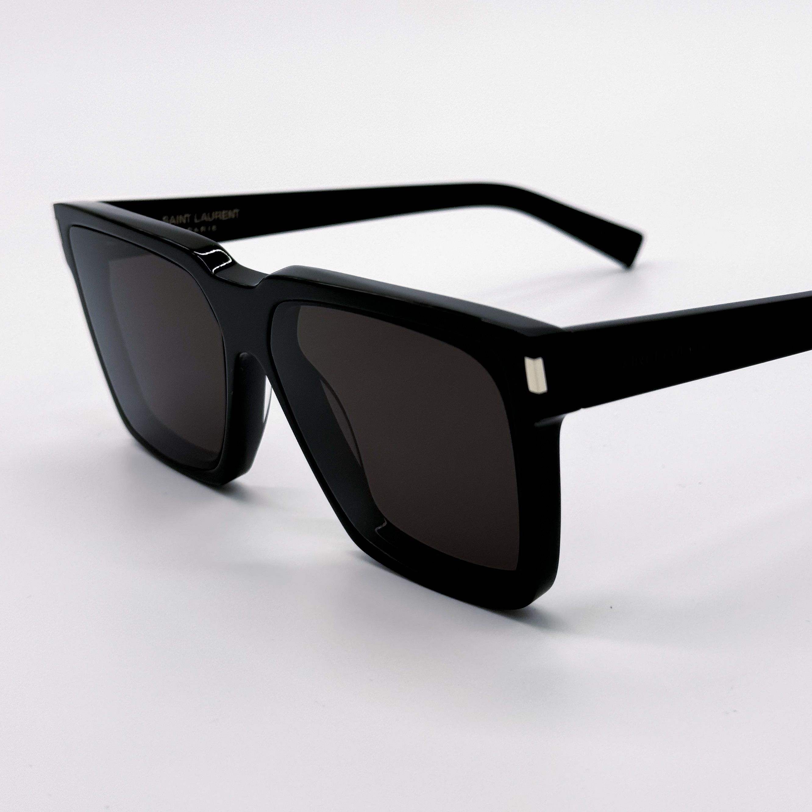 Saint Laurent Paris NEW SAINT LAURENT SL610 001 SQUARE BLACK Size ONE SIZE - 4 Thumbnail