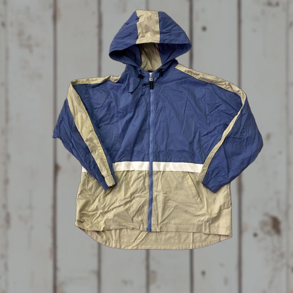 Vintage VINTAGE Prospirt Winter Zip up Jacket Beige Purple Women L XL Zip jacket Windbreaker 90s Holiday Retro Womens Size XL / US 12-14 / IT 48-50 - 1 Thumbnail