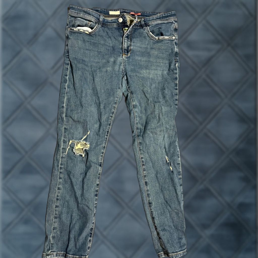 Anthropologie VINTAGE anthropologie Pilcro Jeans Size 31 Blue Slim Boyfriend 90s Bohemian Womens Size 24" / US 00 / IT 34 - 1 Thumbnail