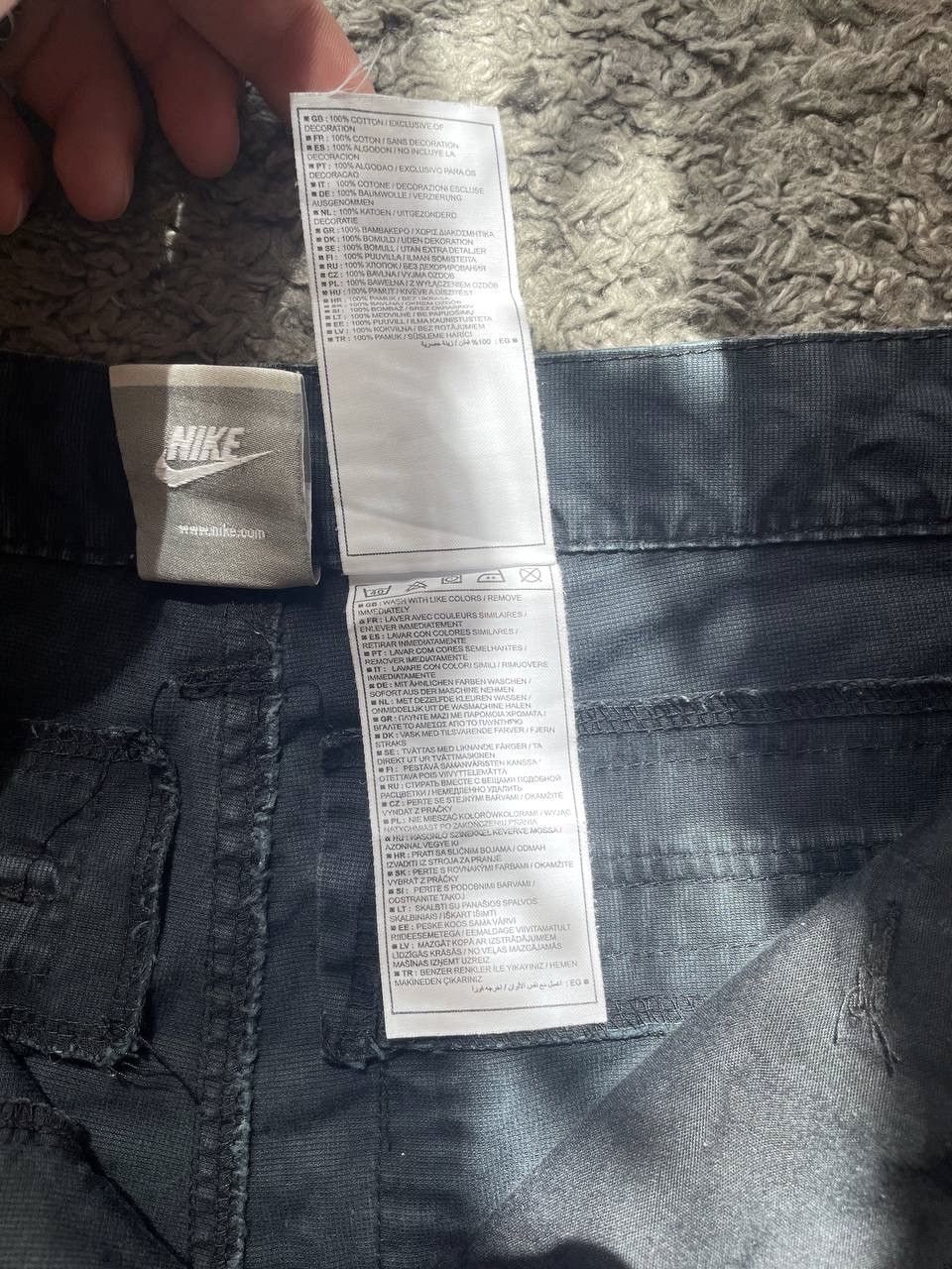 Nike × Vintage 00s Nike Vintage Cargo Shorts Nike Streetwear Logo Swoosh Size US 32 / EU 48 - 13 Thumbnail