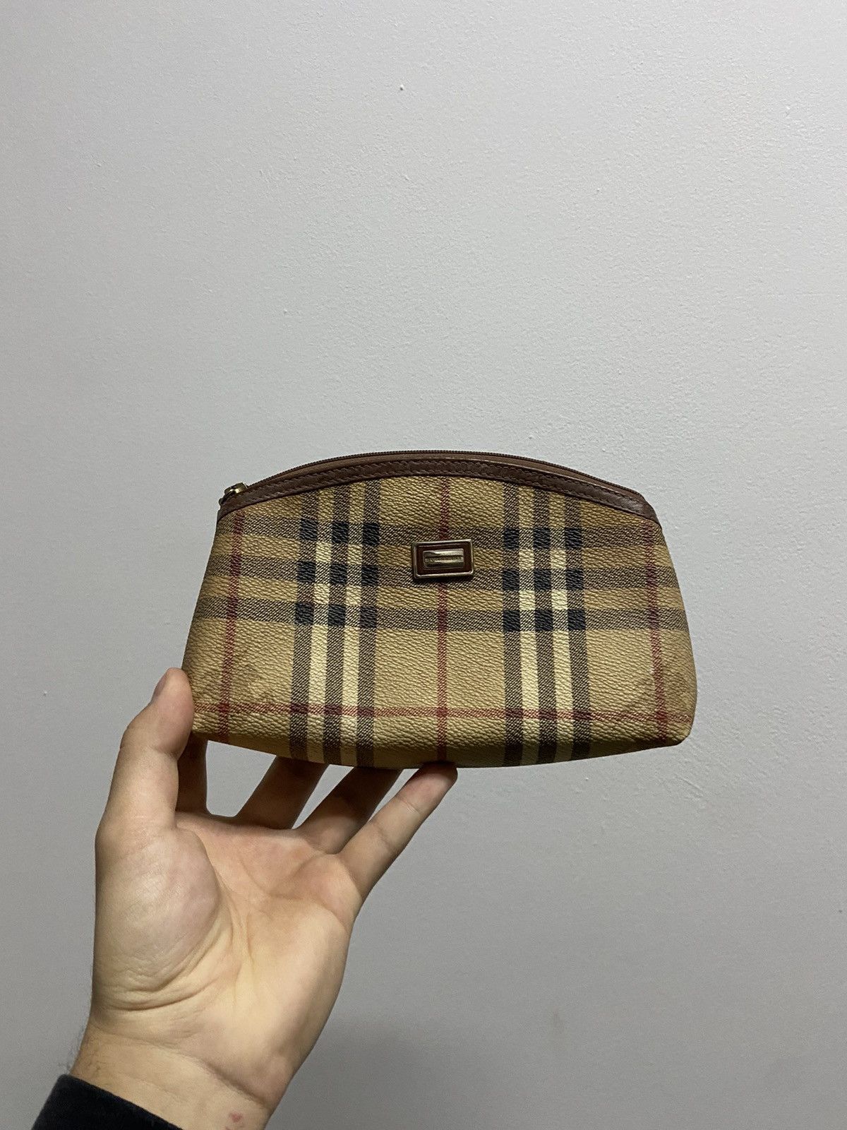 Burberry × Vintage Burberry Small Bag Vintage Nova Check Logo Luxury Size ONE SIZE - 1 Thumbnail