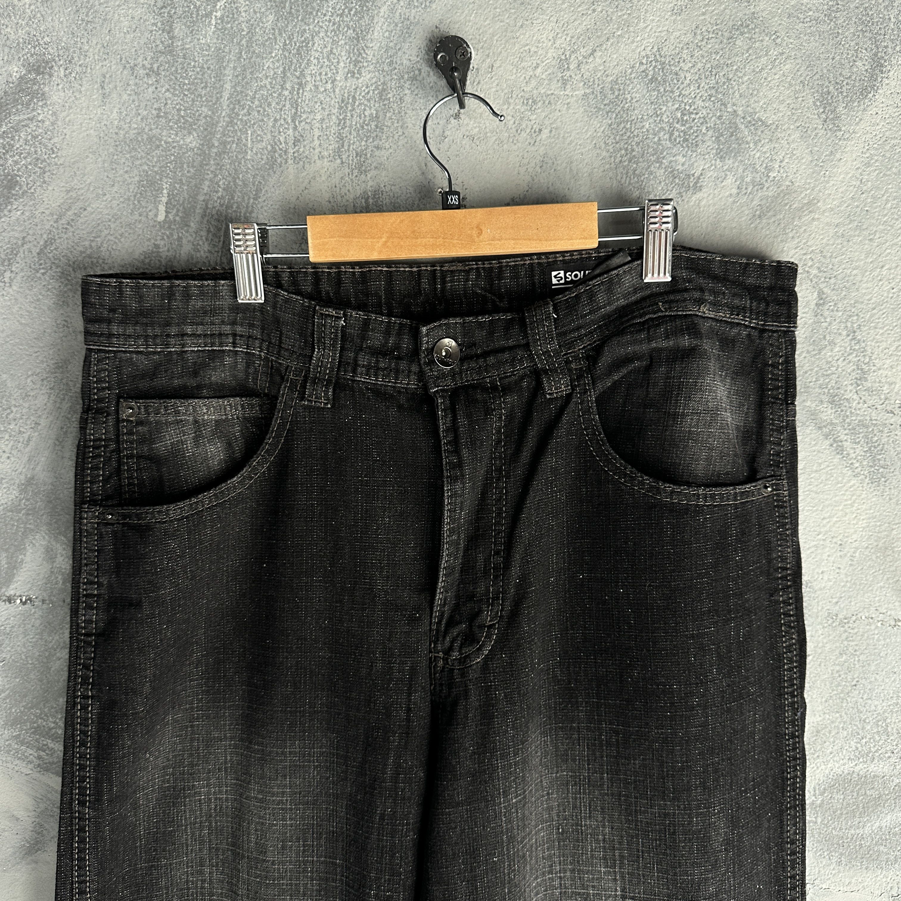 Southpole Vtg Southpole Jeans Mens Black Denim Pants Y2K Baggy Relaxed Size US 34 / EU 50 - 3 Thumbnail