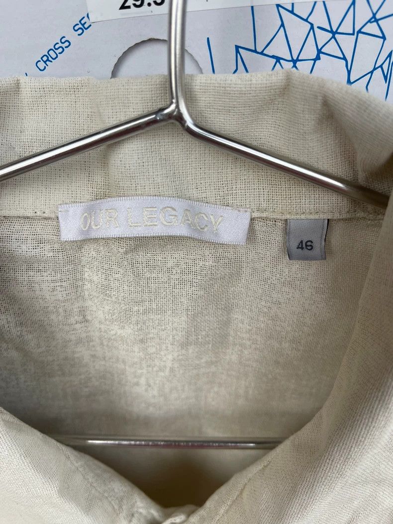 Our Legacy Our LegacyShort-sleeved cotton-linen shirt Size US S / EU 44-46 / 1 - 3 Thumbnail