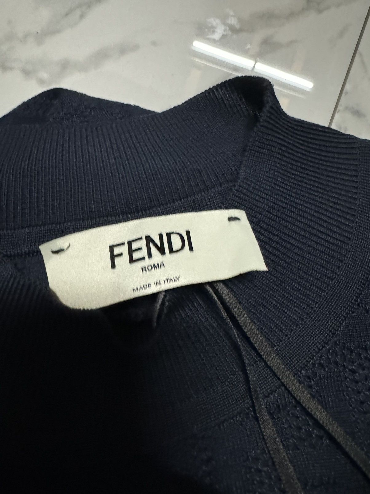 Fendi Sweater Blue Fabric Jumper Shirt Long Sleeve Size S / US 4 / IT 40 - 3 Thumbnail