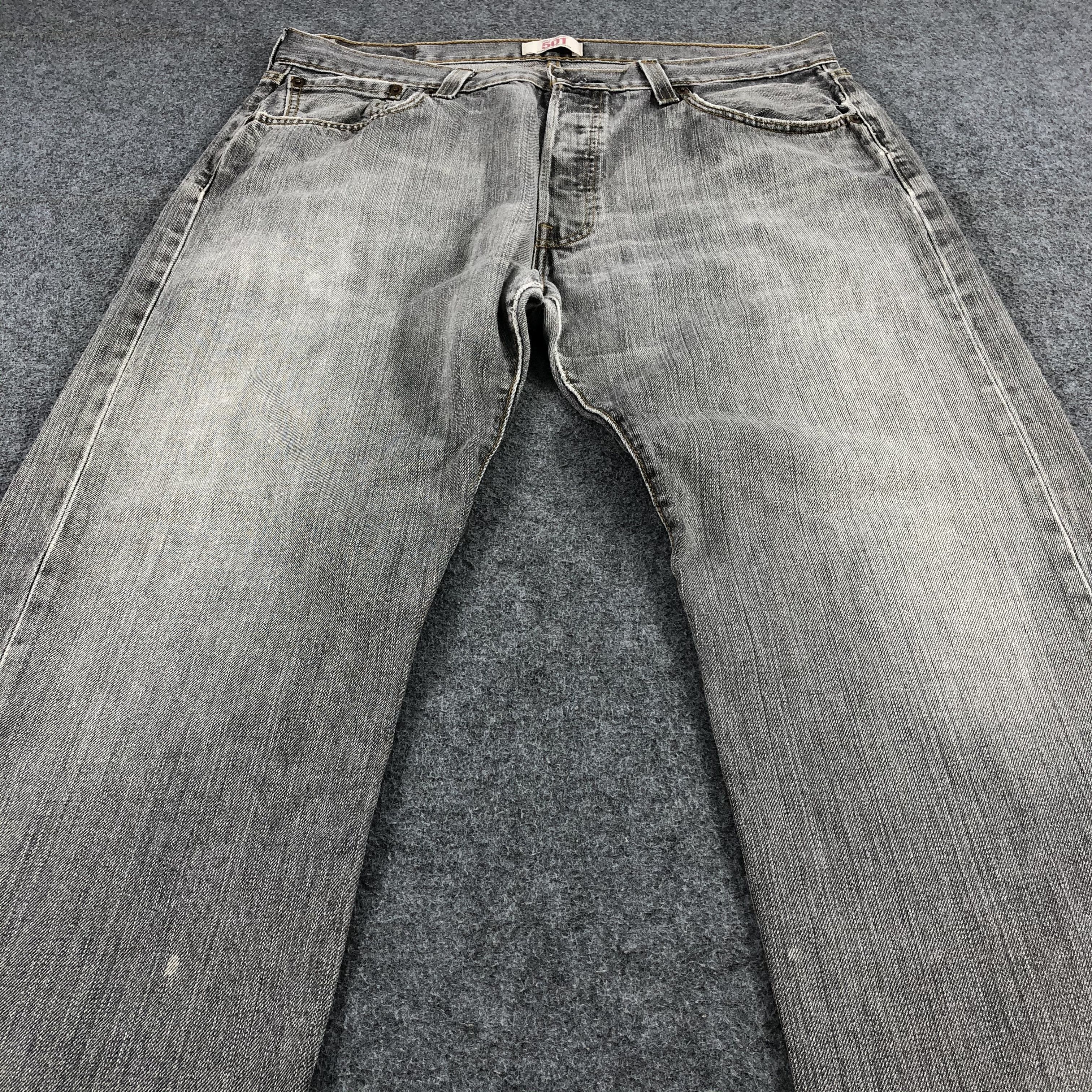 Levi's × Vintage Vintage Y2k Faded Black Levis 501 Jeans-JM1650 Size US 36 / EU 52 - 3 Thumbnail