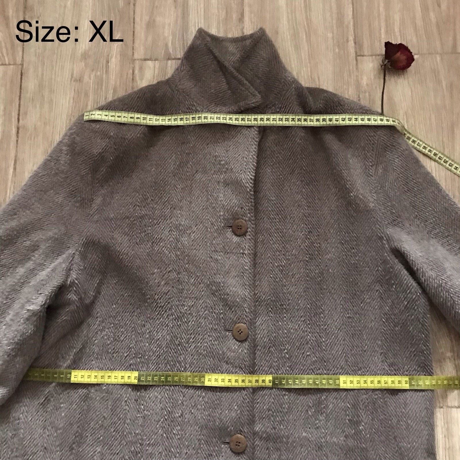Burberry burberry's trench coat ALPACA WOOL tweed overcoat womens Size XL / US 12-14 / IT 48-50 - 9 Thumbnail