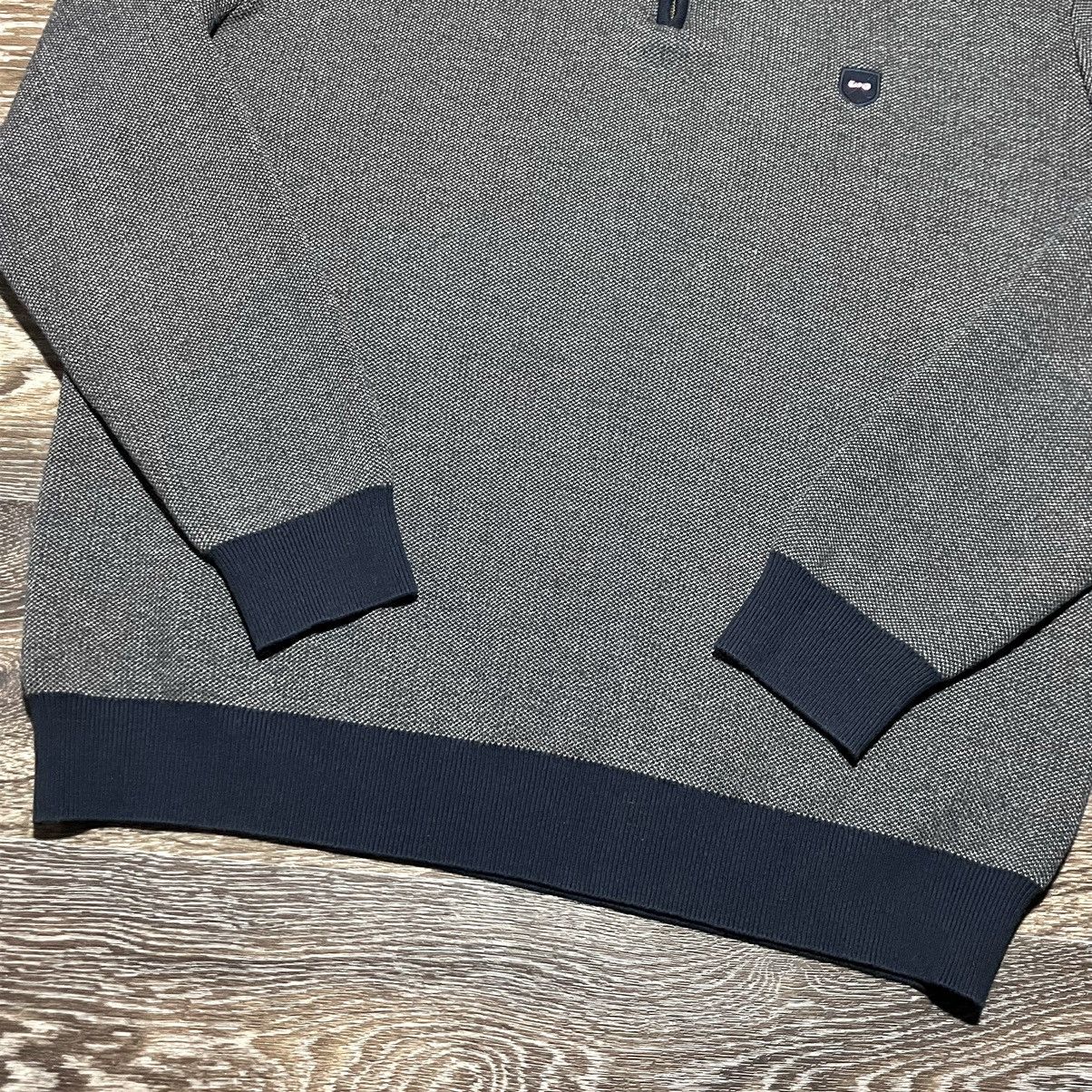 Eden Park EDEN PARK Paris 1/3 Zip Cotton Sweater Size US L / EU 52-54 / 3 - 4 Thumbnail