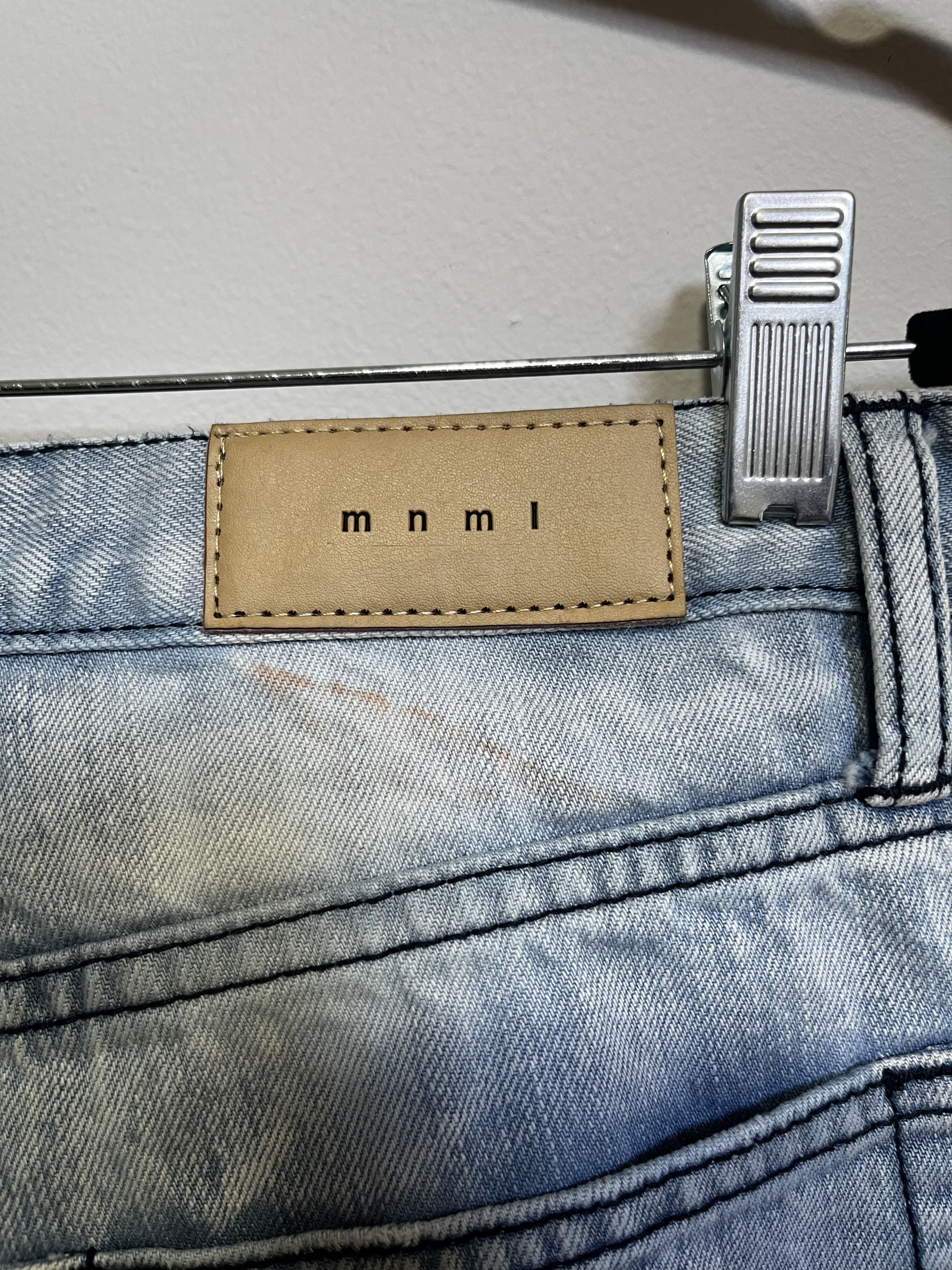MNML MNML Blue Distressed Denim W/ Zippers Size 30 Size US 30 / EU 46 - 4 Thumbnail