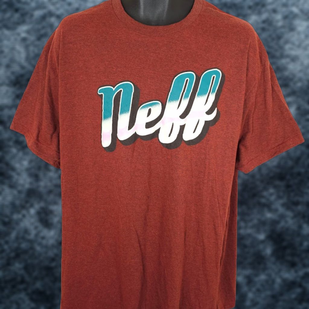 Vintage VINTAGE: No Neff T Shirt Mens Size 3XL Red Skater Skateboarding Surfer Surfing Streetwear Men Graphic Tee Short Sleeve Crew Neck Cotton Size US XXL / EU 58 / 5 - 1 Thumbnail