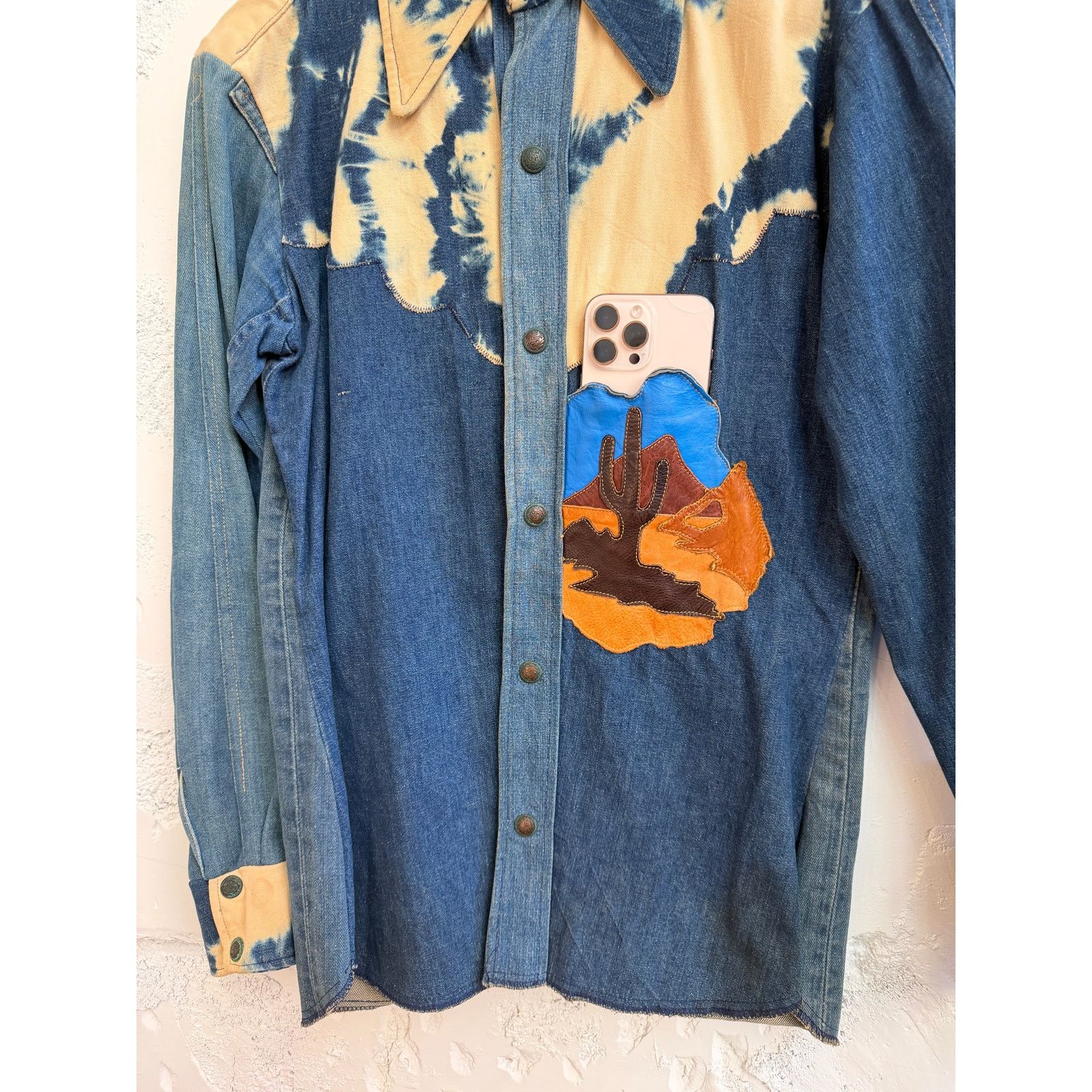 Vintage Antonio Guiseppe Vintage Southwestern Leather Patch Jacket Size US M / EU 48-50 / 2 - 5 Thumbnail
