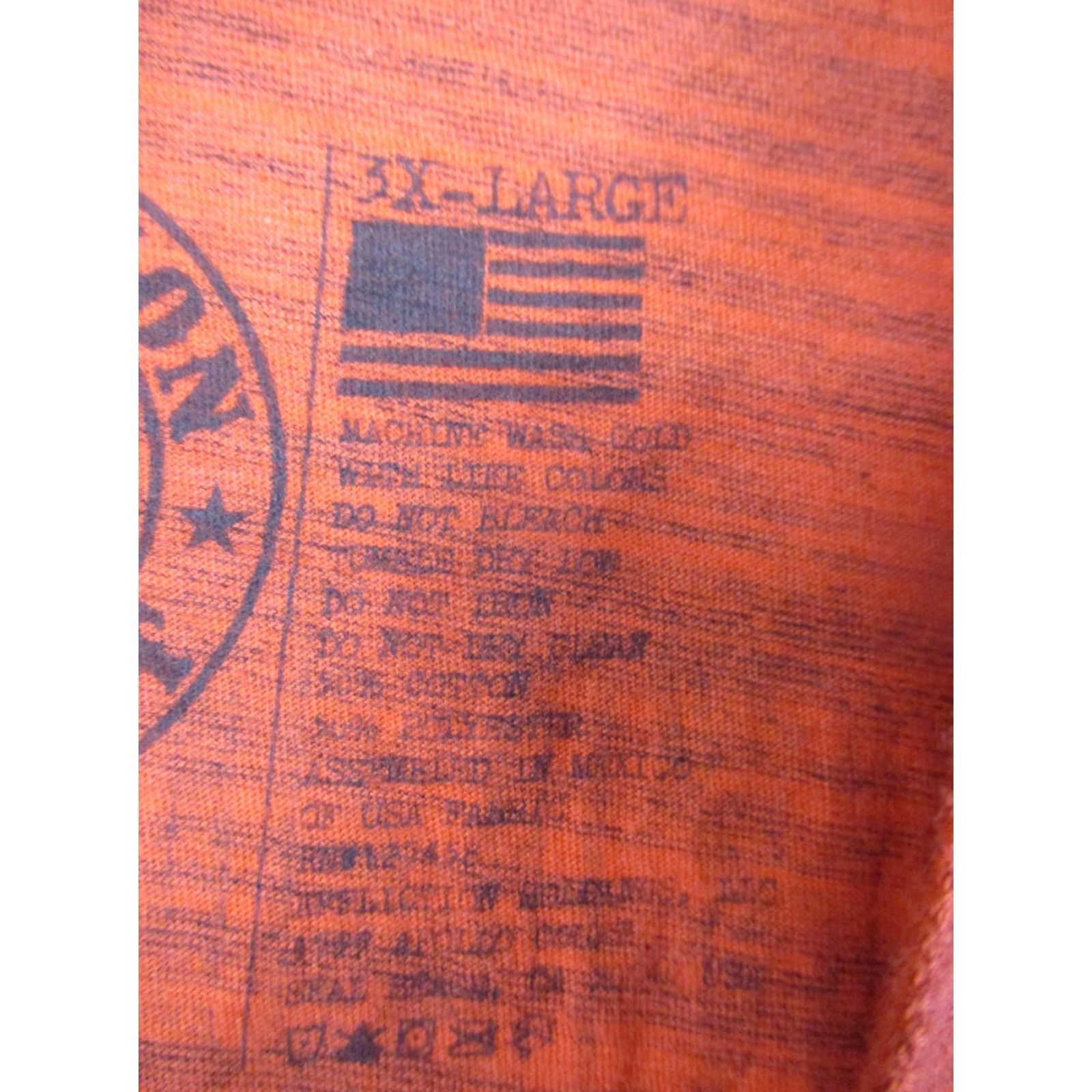 Affliction Affliction Shirt Mens 3XL Orange Live Fast Graphic Tee Skater Size US XXL / EU 58 / 5 - 4 Thumbnail
