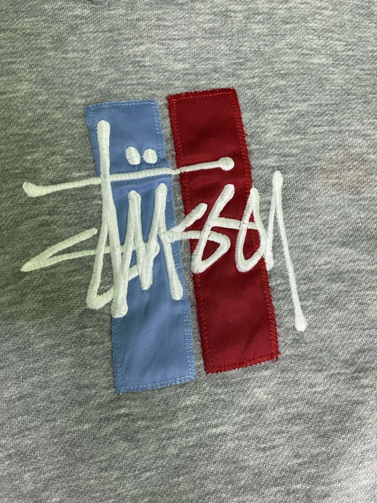 Stussy Thrashed Vintage 90's Stussy Embroidered Logo Sweatshirt Size US XL / EU 56 / 4 - 12 Thumbnail