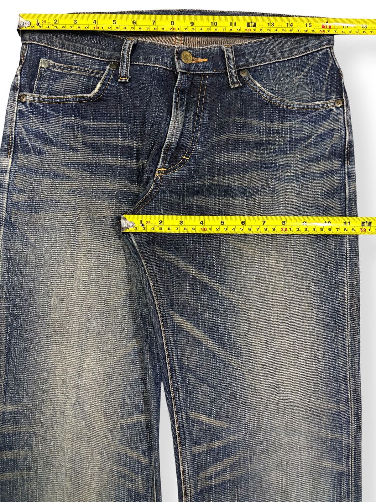 Lee Vintage Lee Riders Japan Faded Whiskers Clawmark Jeans Size US 32 / EU 48 - 13 Thumbnail