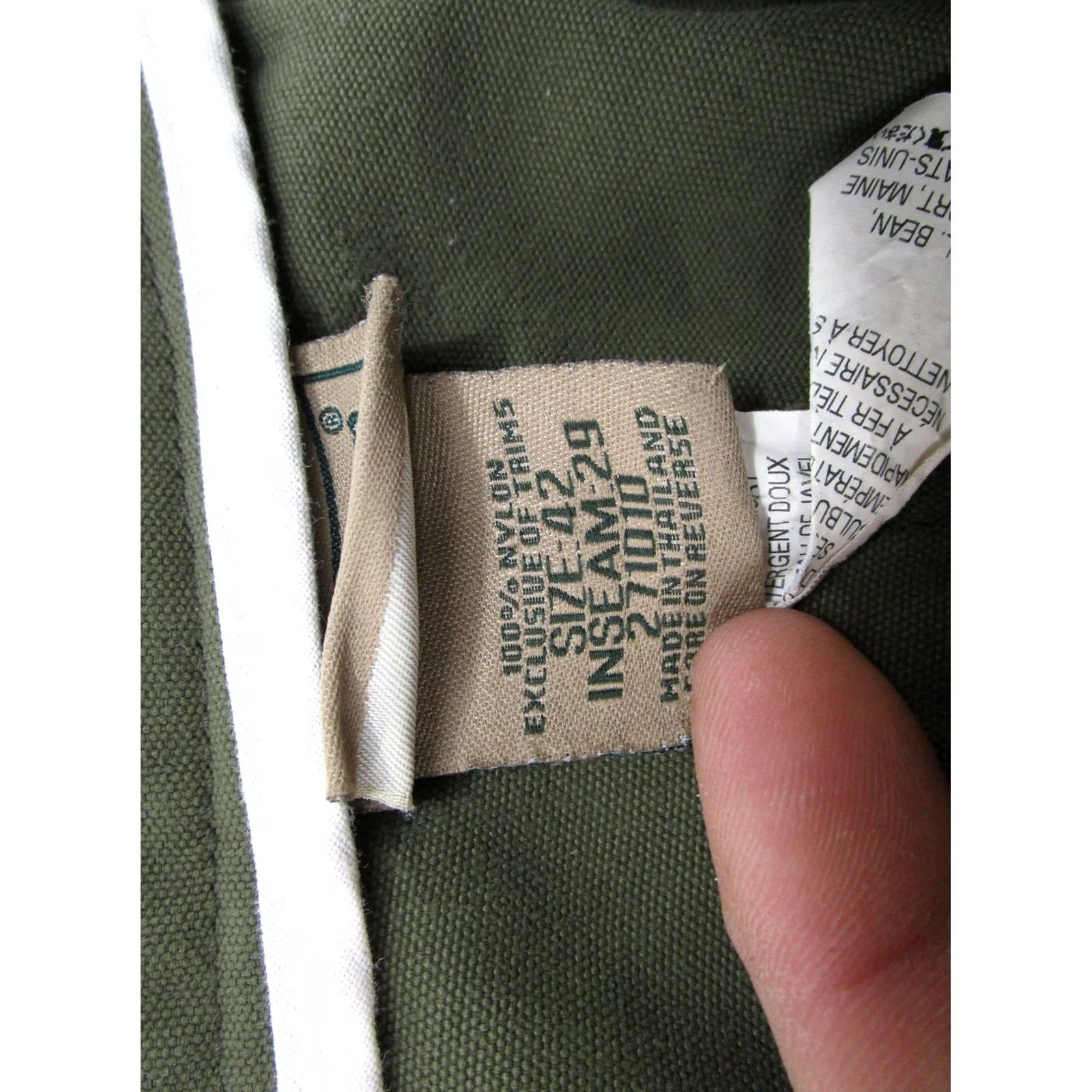 Vintage LL Bean Pants 42x29 Green Upland Briar Field Double Front Brush Guard Hunt READ Pants Green 42x29 Casual Workwear Mens Size US 42 / EU 58 - 5 Thumbnail