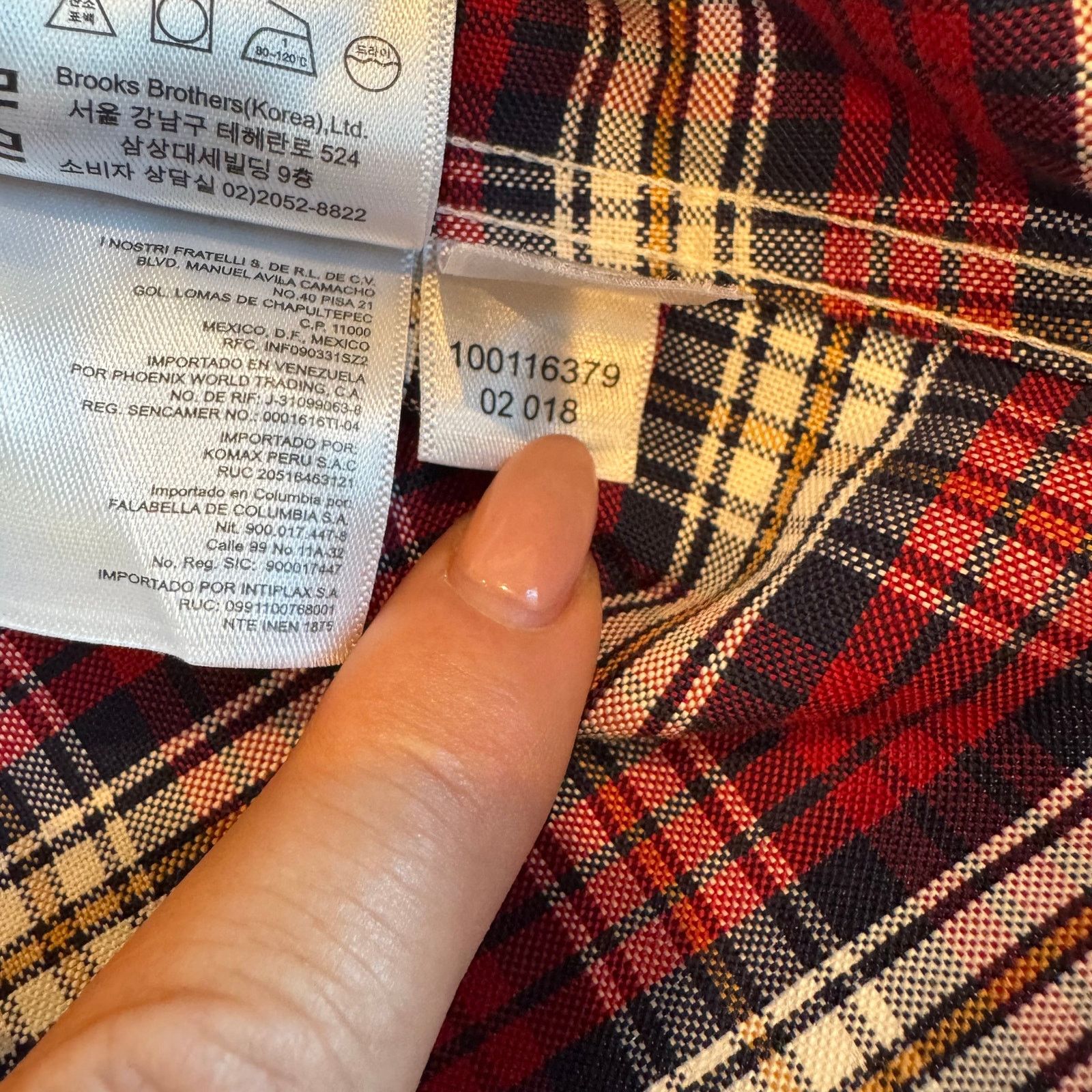Brooks Brothers Brooks Brothers Men's Regent Red Plaid Button Down Top Size US S / EU 44-46 / 1 - 6 Thumbnail