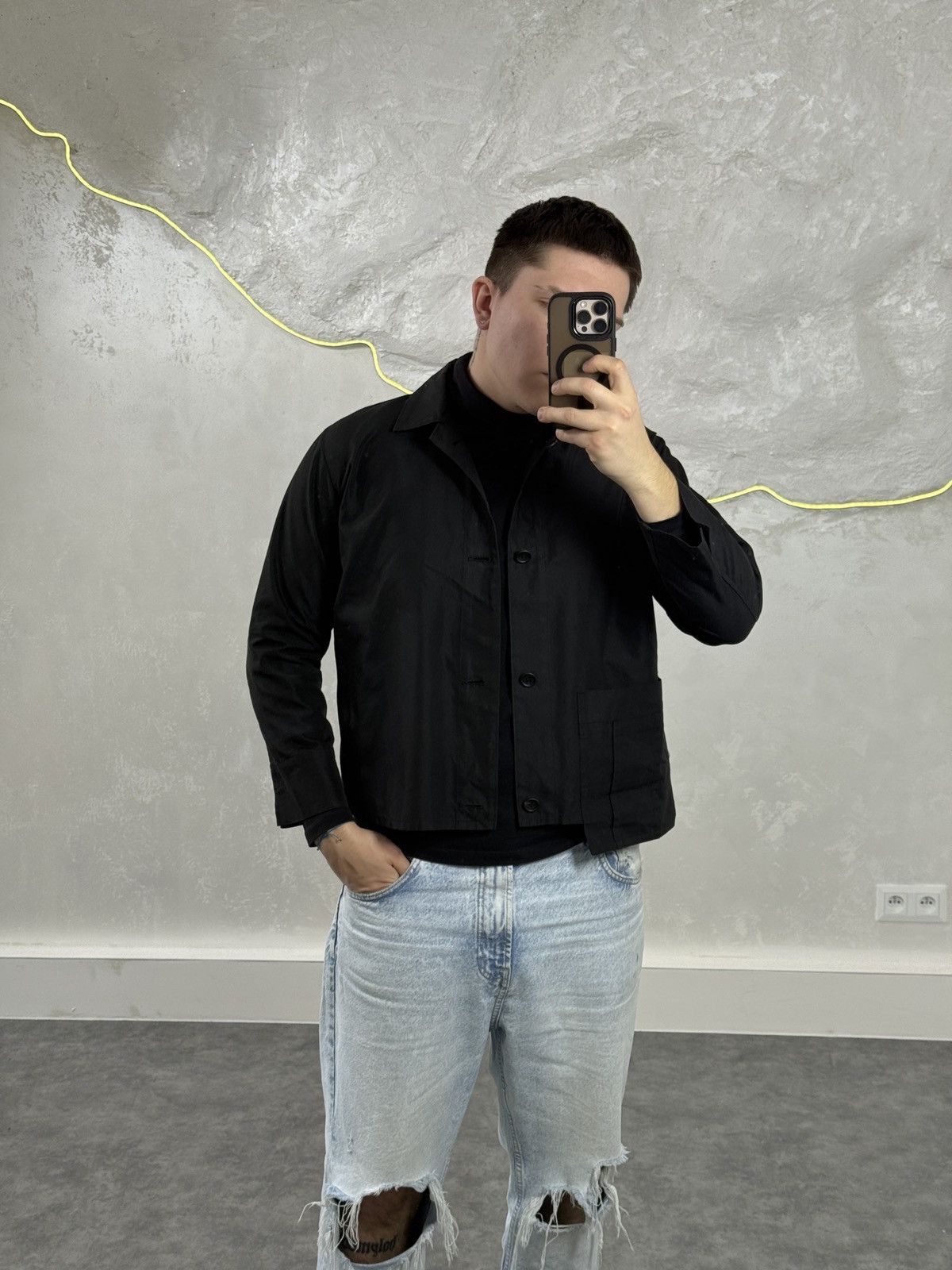 Yohji Yamamoto 2008 collection yohji yamamoto asymetric pocket shirt Size US M / EU 48-50 / 2 - 11 Thumbnail